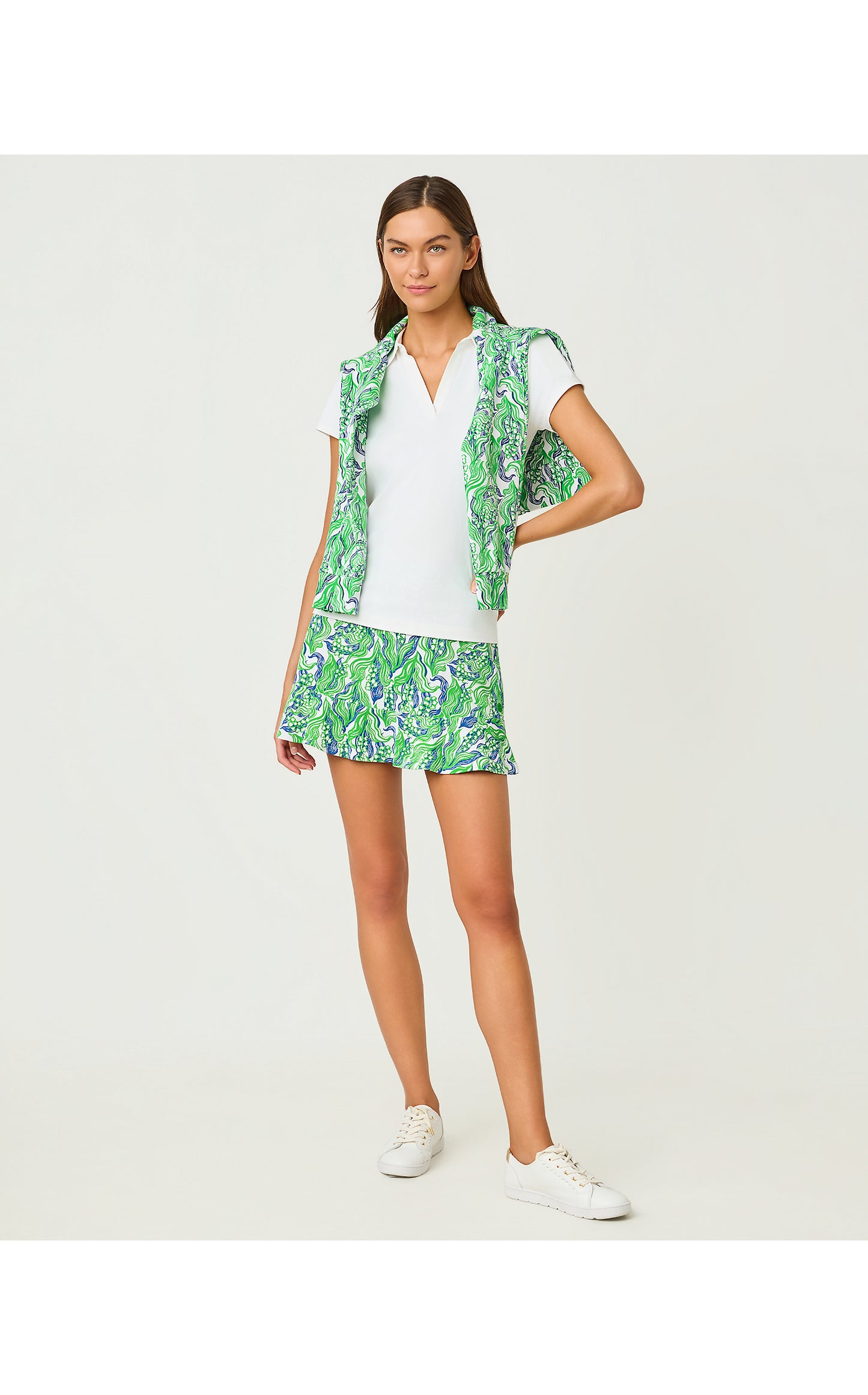 Zadora High Rise Skort UPF 50+ Lilly of the Valley