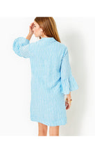 Load image into Gallery viewer, Jazmyn Linen Tunic Dress Luna Blue