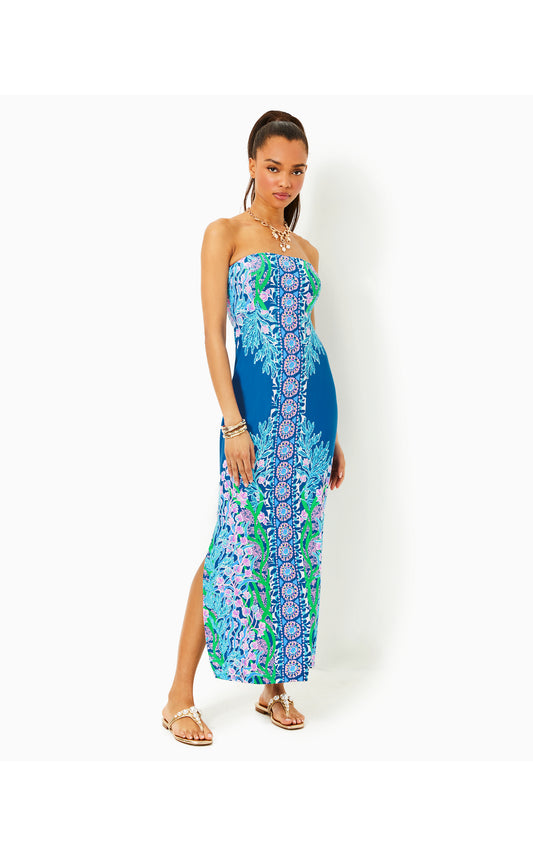 Noa Strapless Maxi Dress Seacret Escape