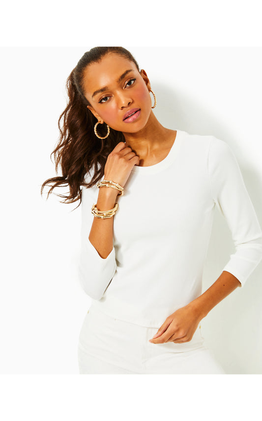 Alans Knit Top Resort White