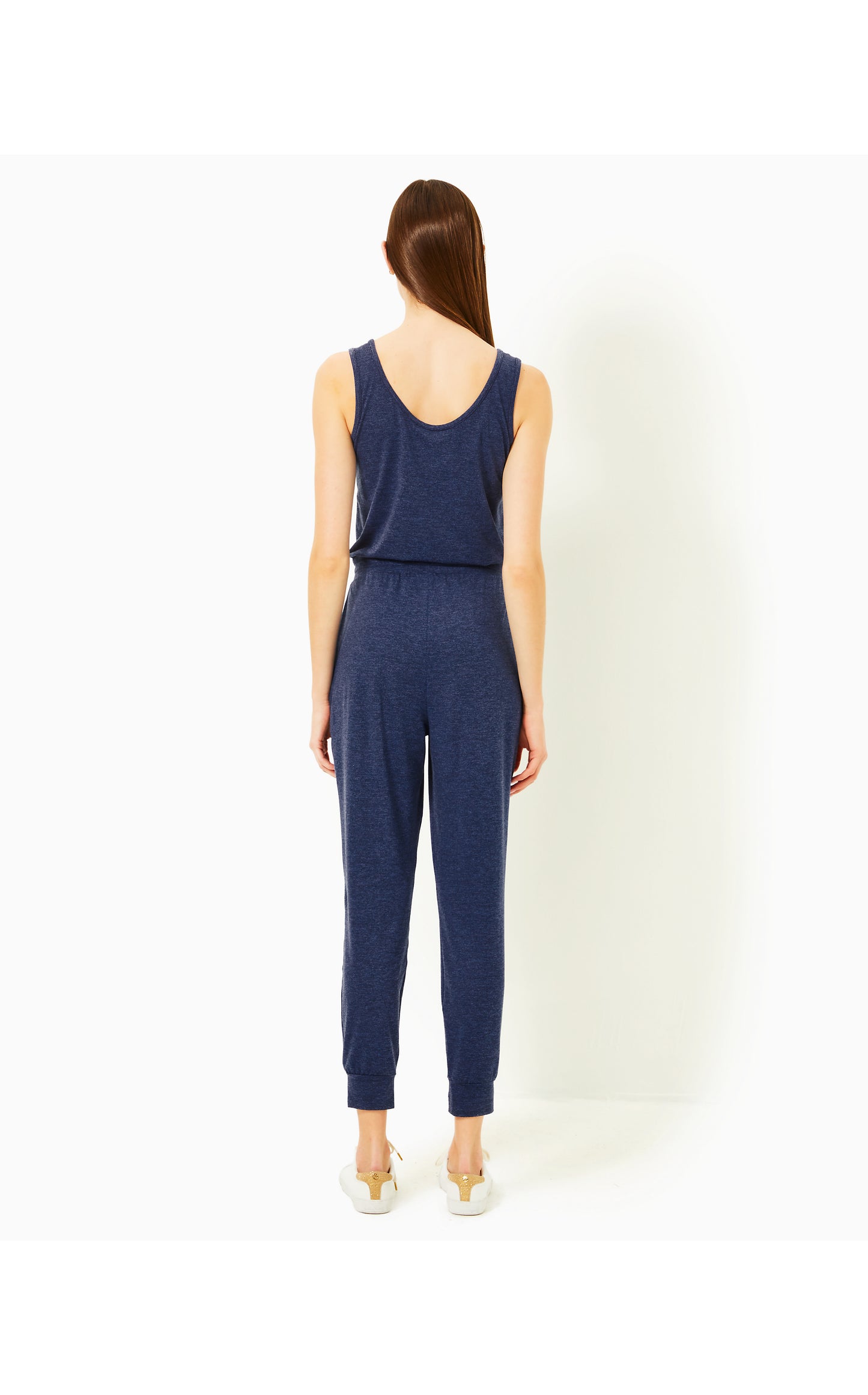 Maisie UPF 50+ Jumpsuit Heathered Med Blue