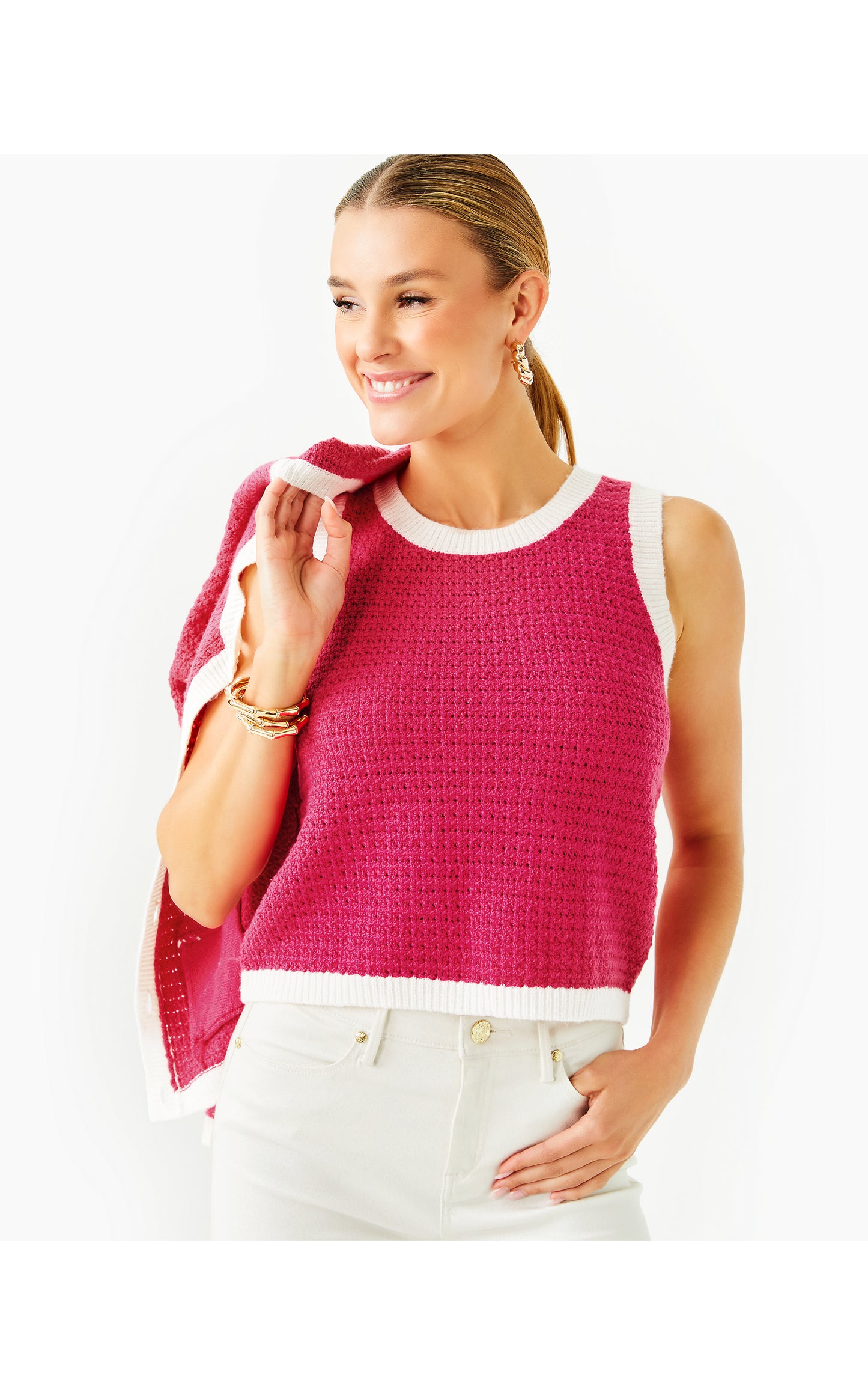 Valoria Sweater Set Raspberry