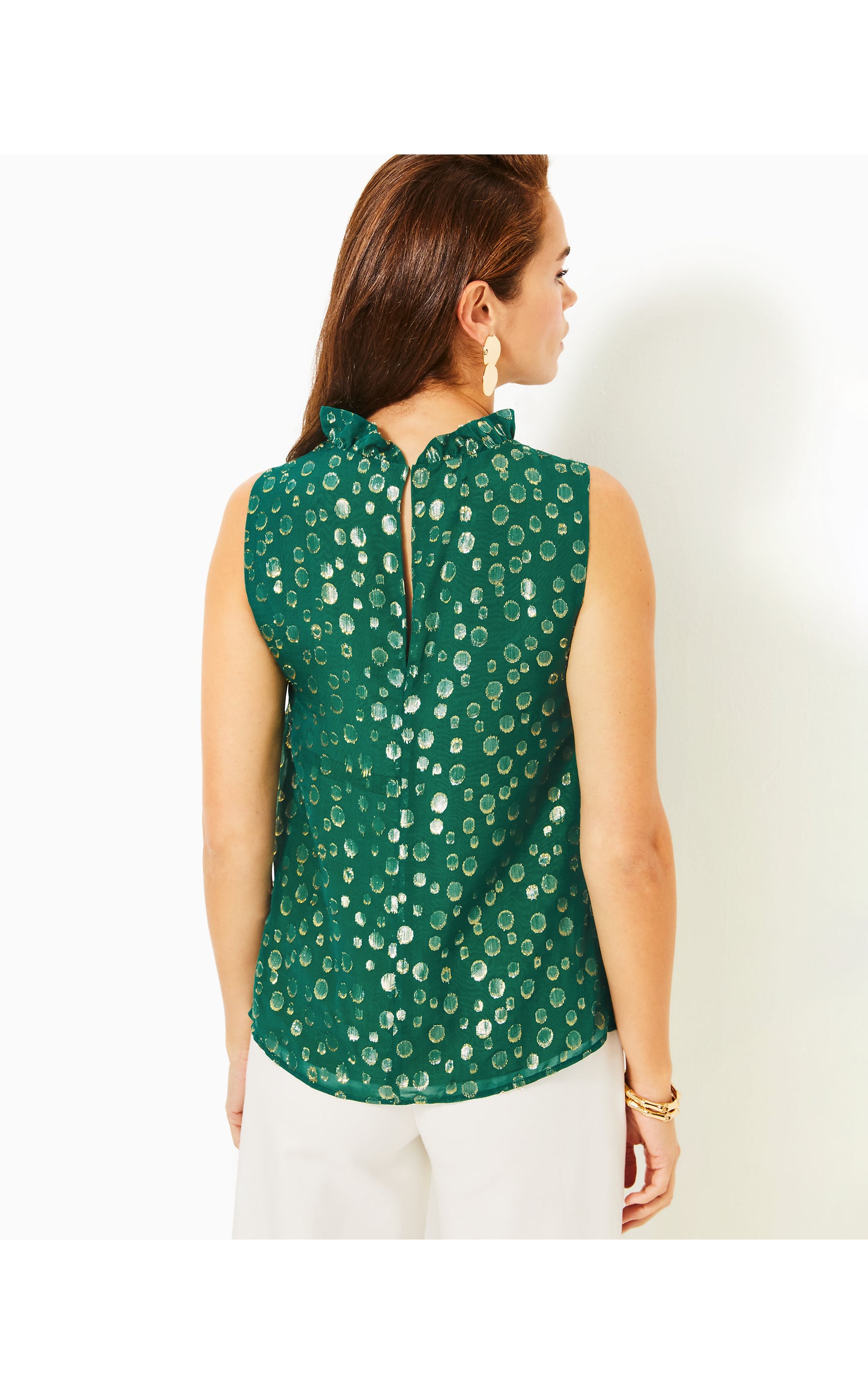 Rayalynne Silk Top Villa Green