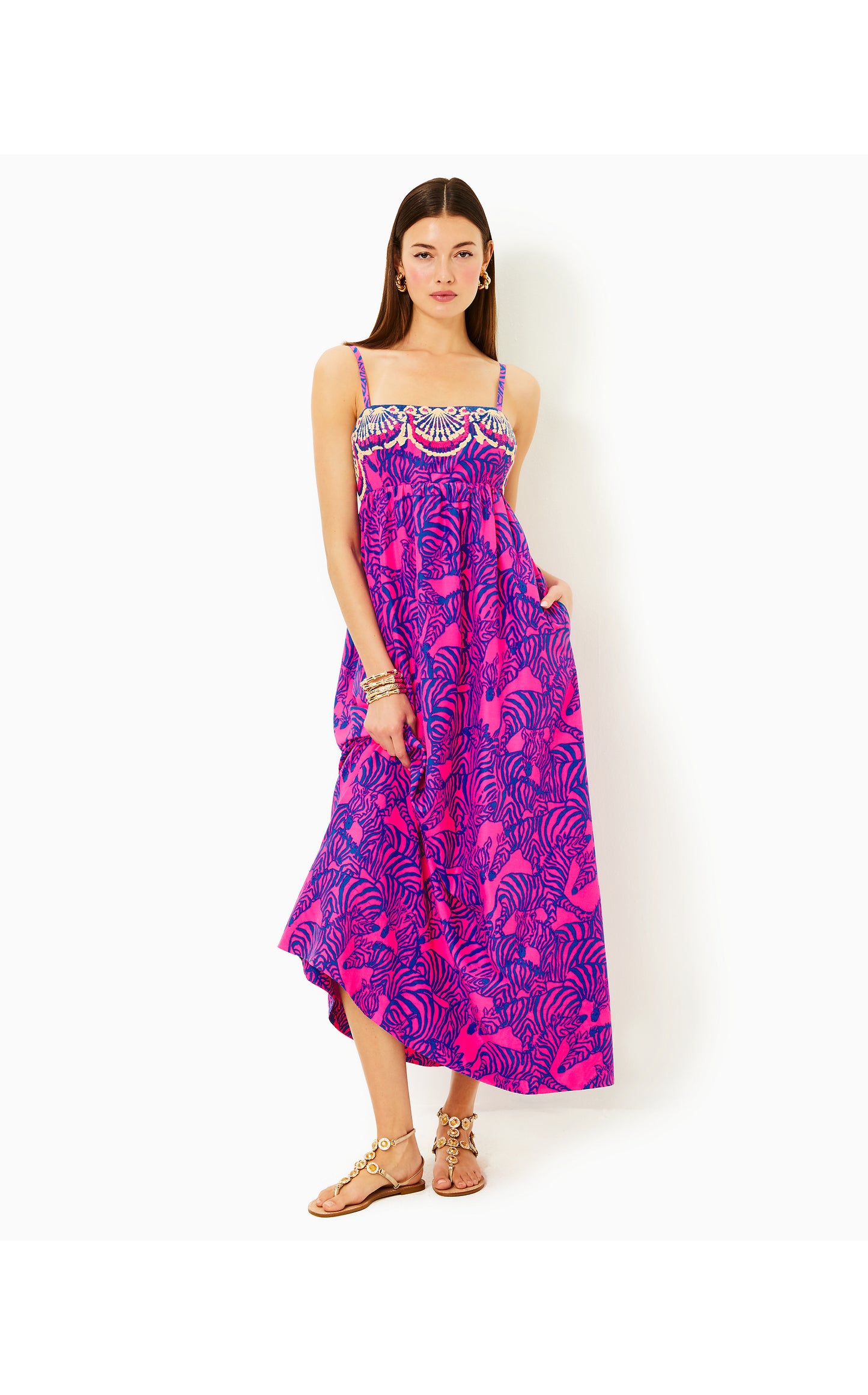 Bernadetta Maxi Dress Pink Wild