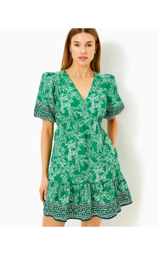 Kentlee Dress Green Safari Party