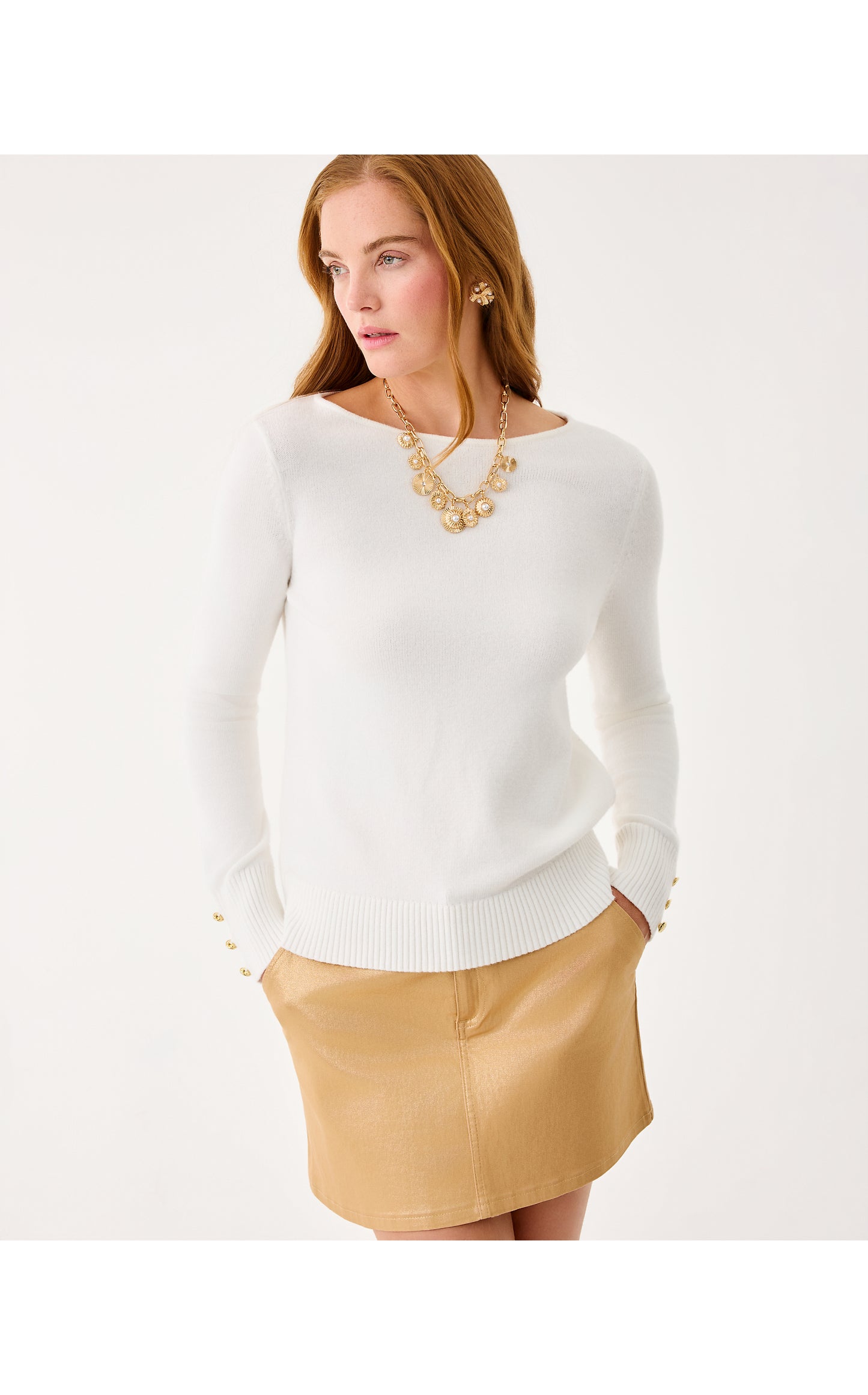 Colette Stretch Shimmer Skirt