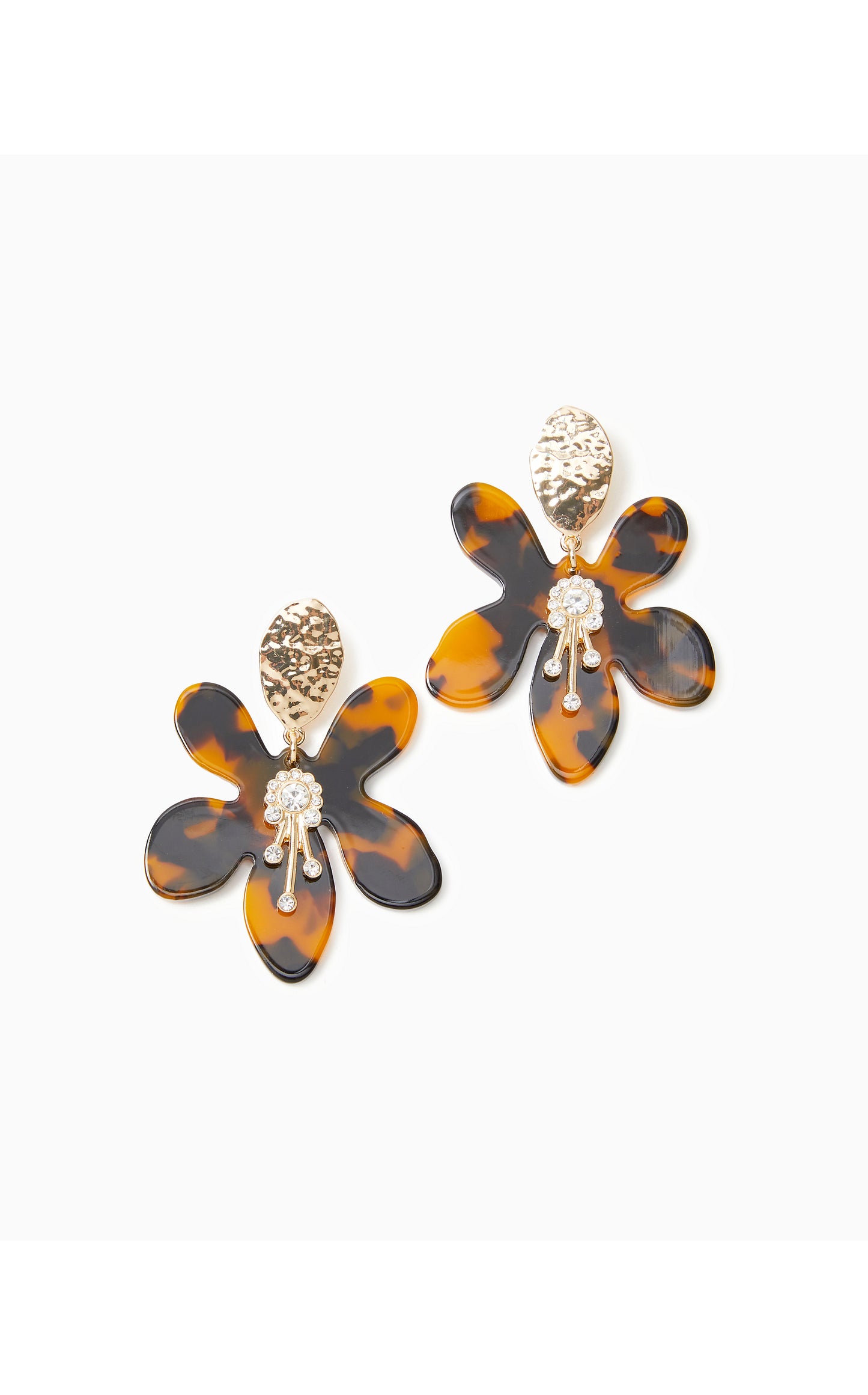 In a Flutter Earring Brown Tortoise