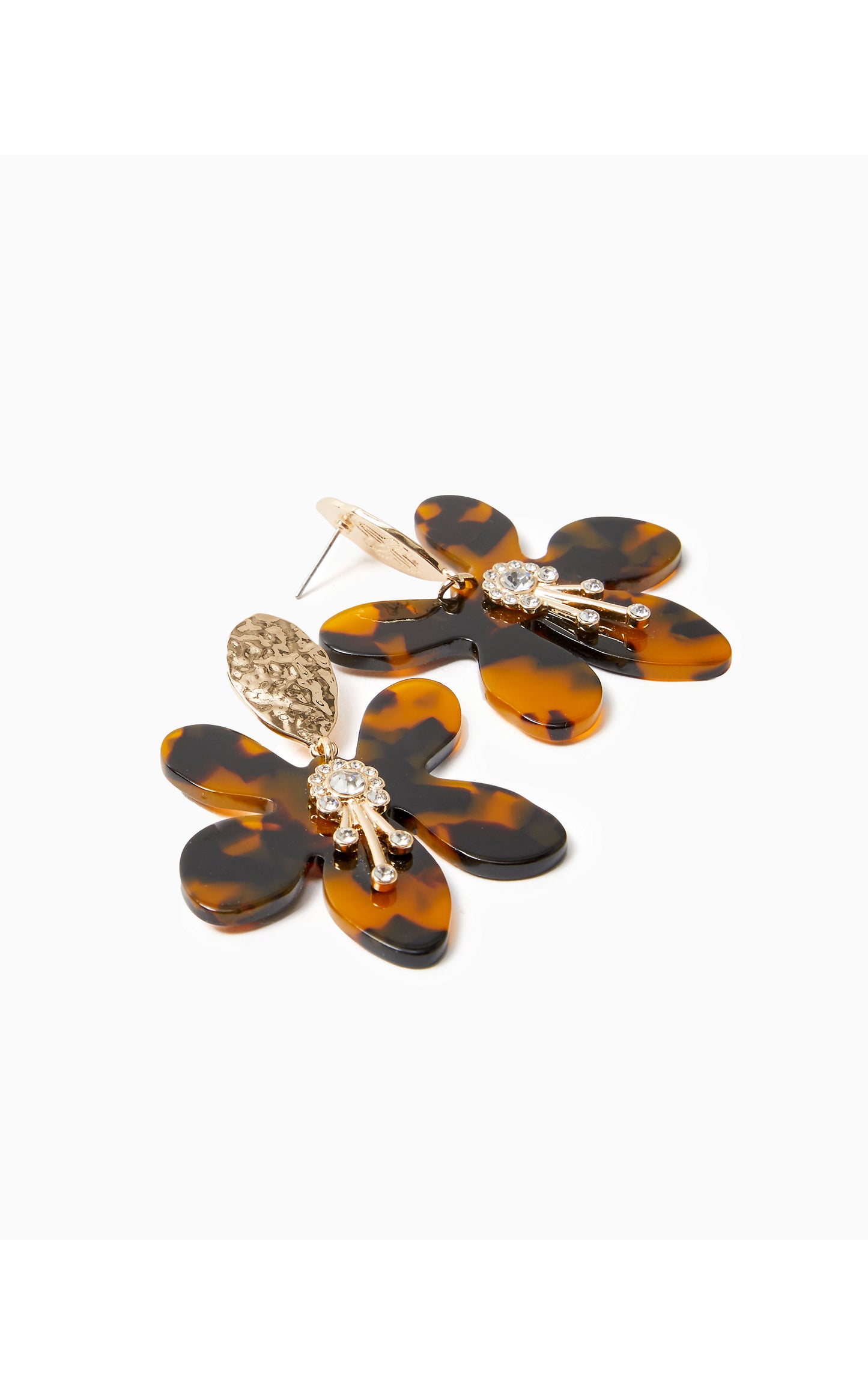 In a Flutter Earring Brown Tortoise