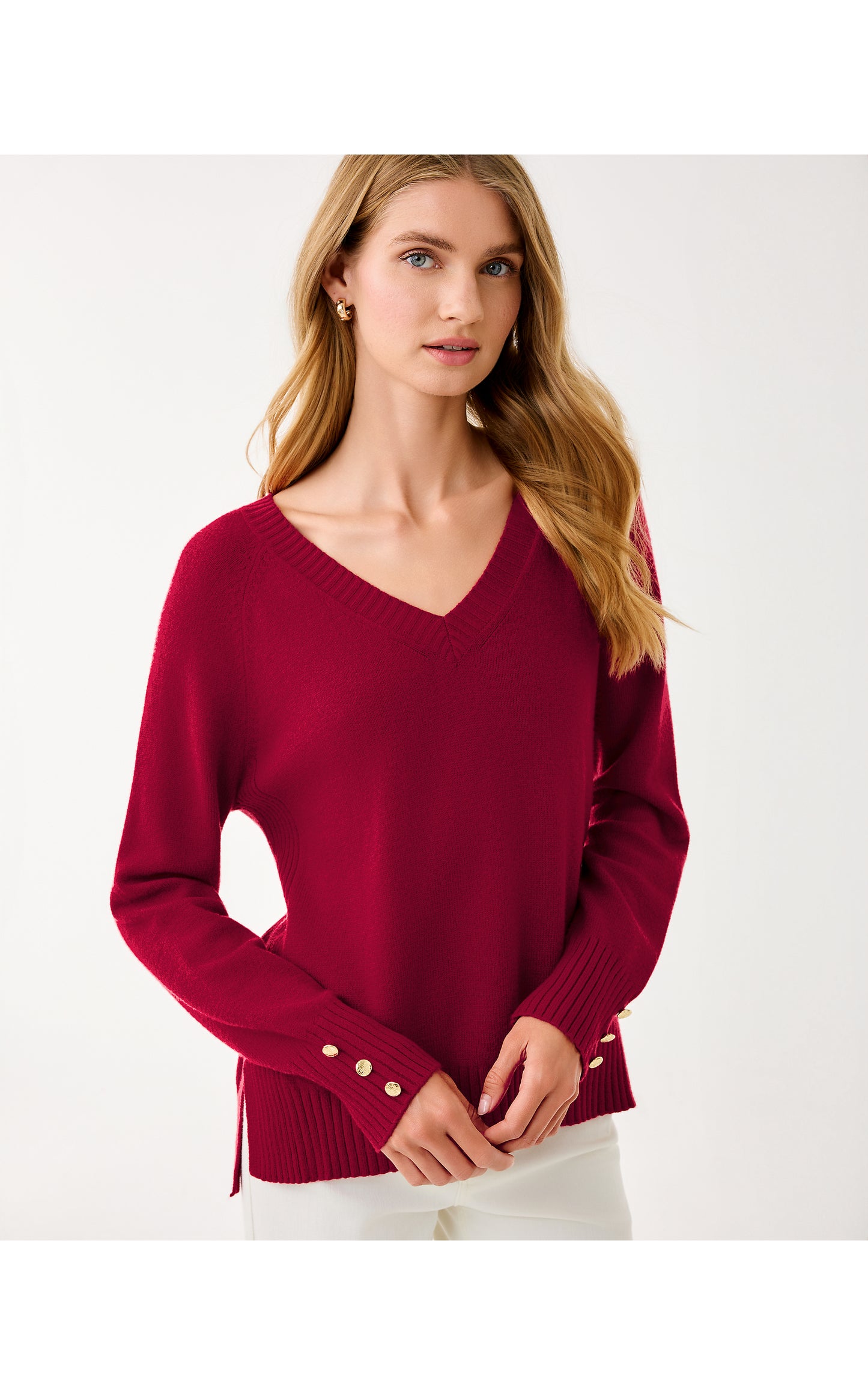 Kaycee Sweater Malbec Red