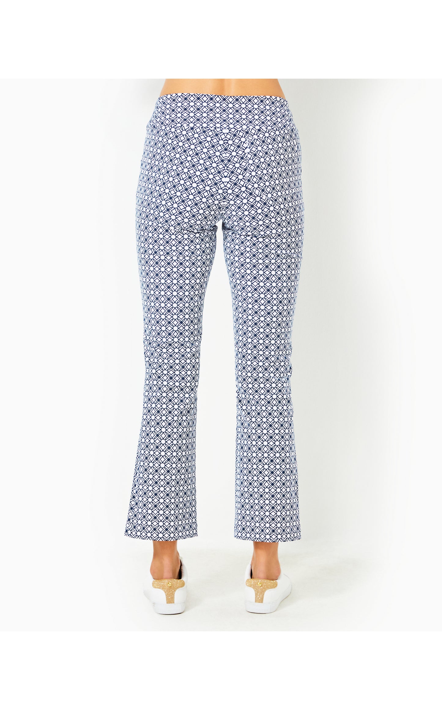 Corso Kick Flare Pant UPF 50+ Low Tide Navy Butterfly Pattern