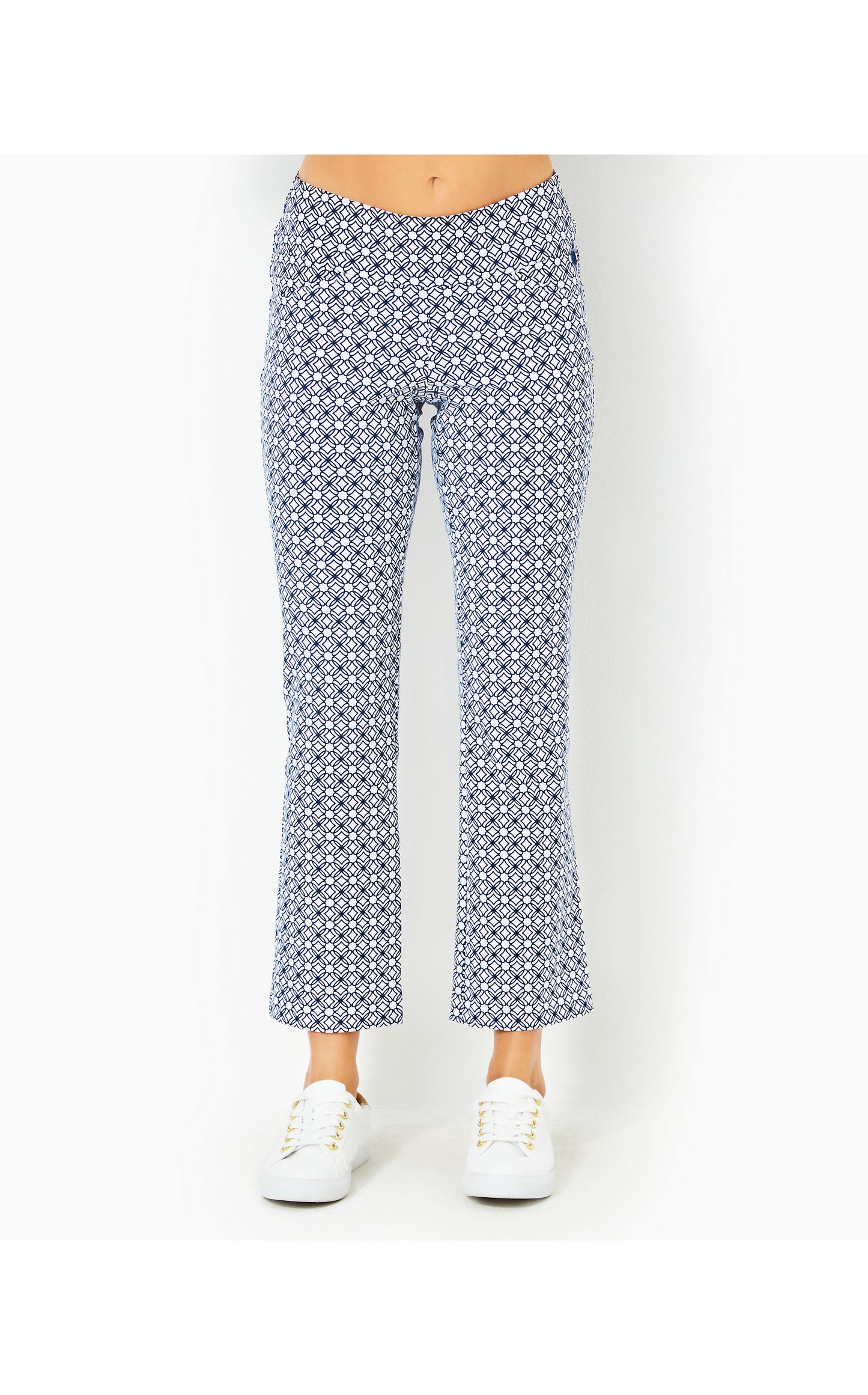 Corso Kick Flare Pant UPF 50+ Low Tide Navy Butterfly Pattern