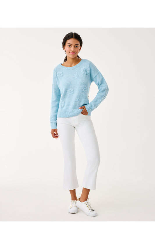 Salima Sweater Heathered Bonaire Blue