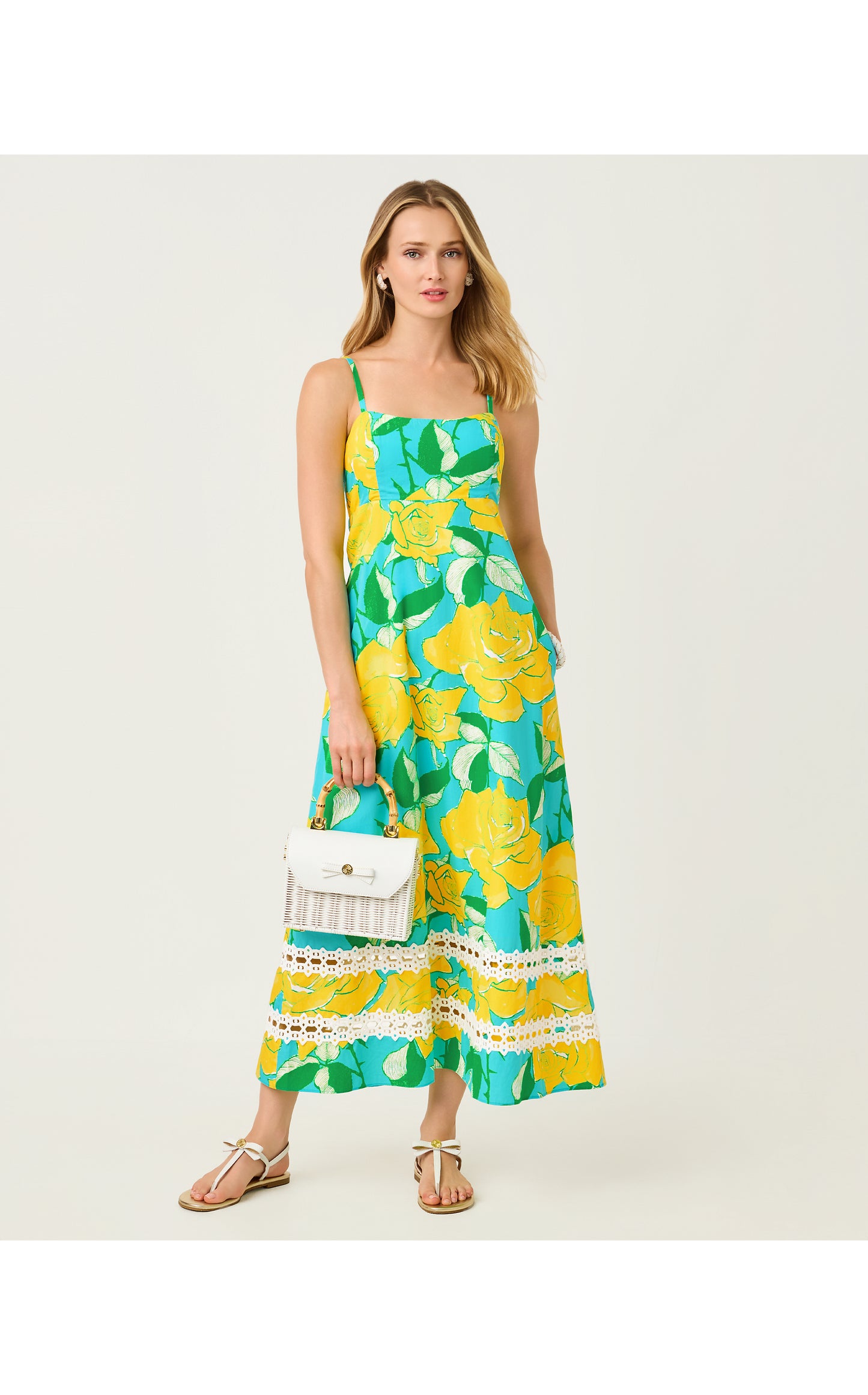 Haliey Midi Dress Rose Bud