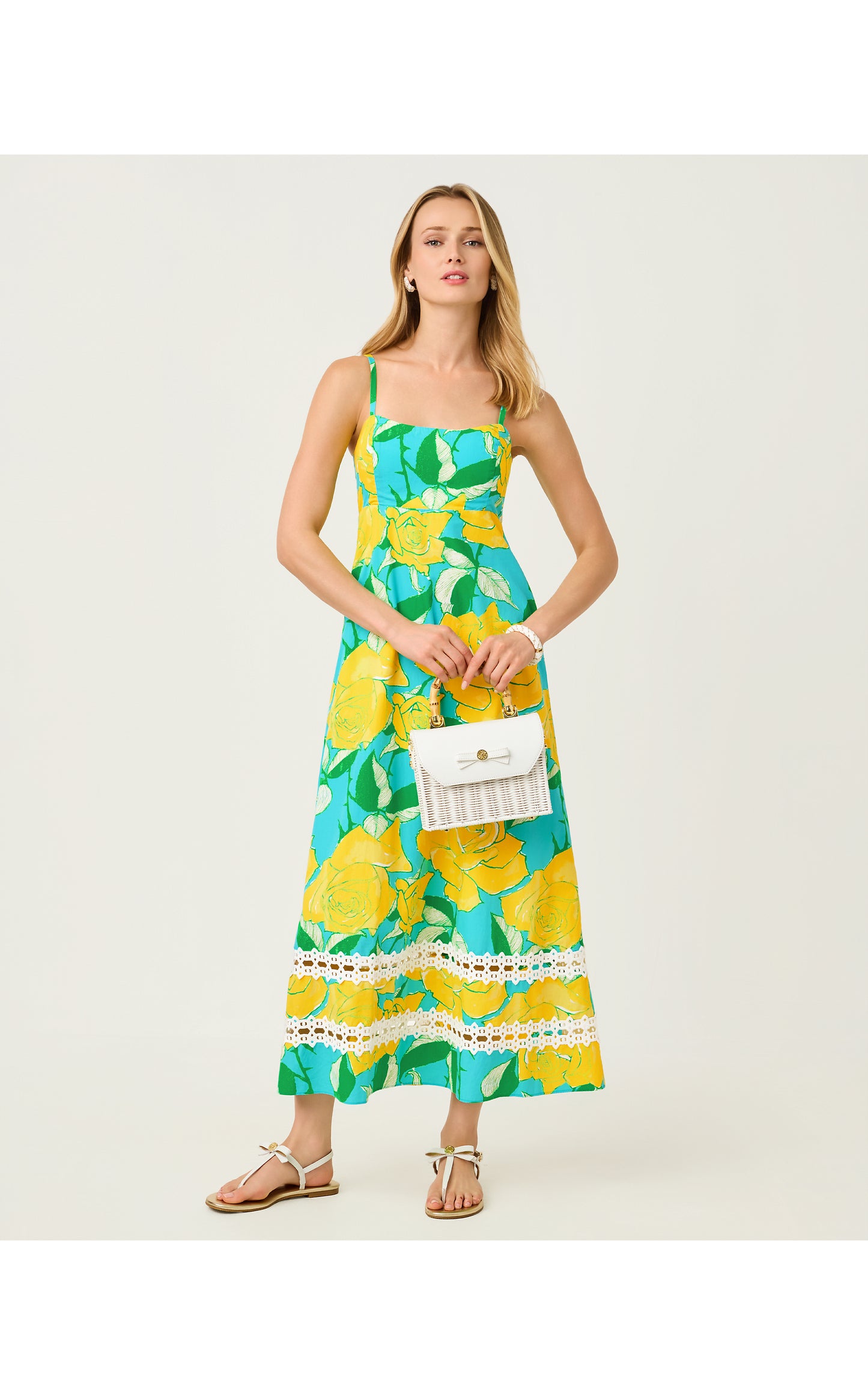 Haliey Midi Dress Rose Bud