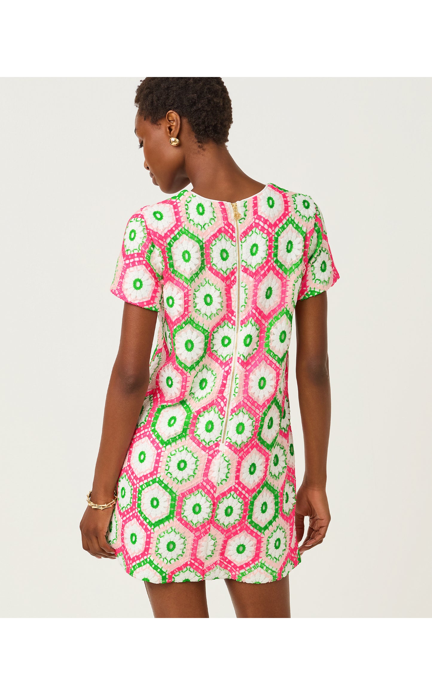 Leyla Shift Cherry Blossom Crochet