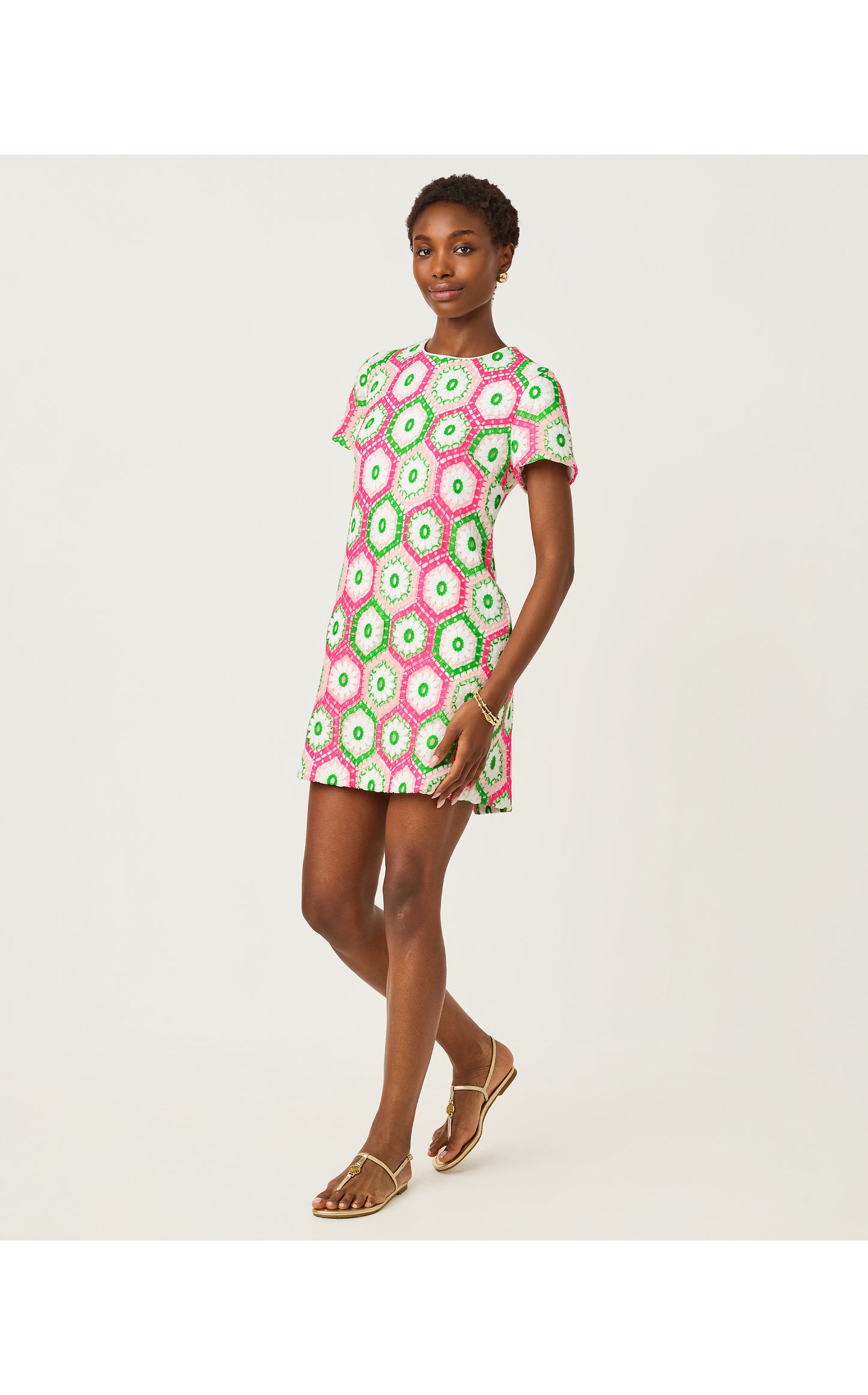 Leyla Shift Cherry Blossom Crochet