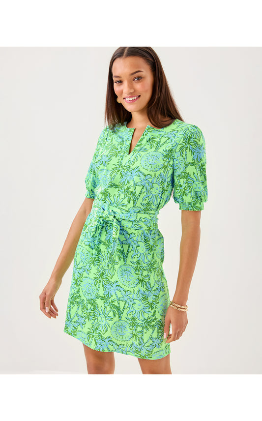 Olivine Short Sleeve Dress Catchin Rays