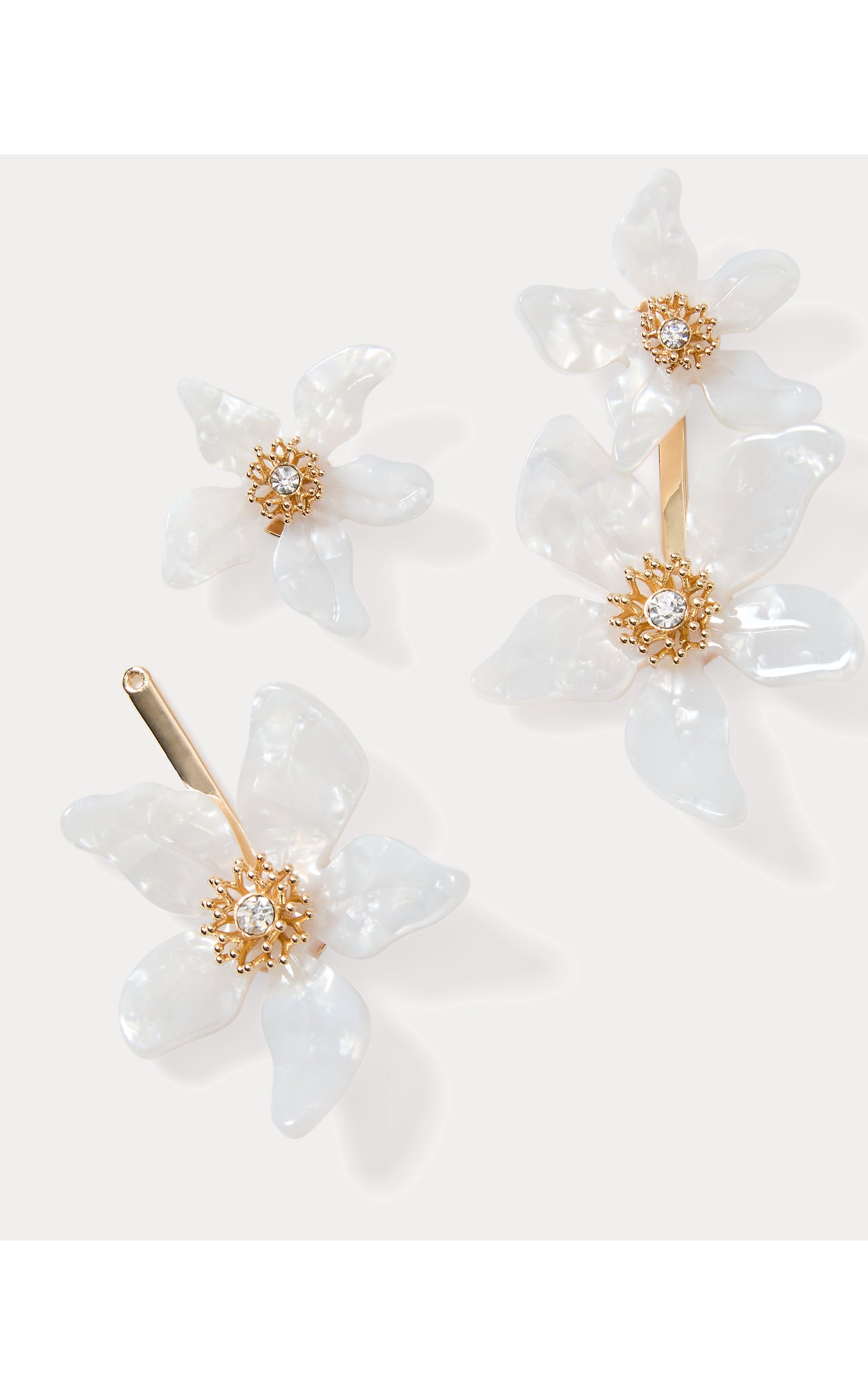 Plumes in Bloom Earrings Coconut