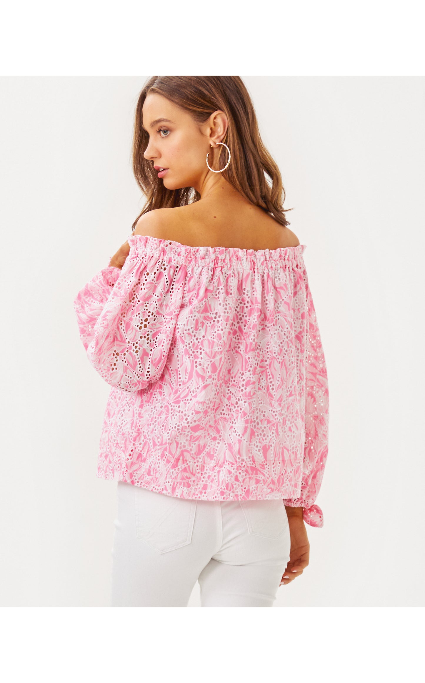 Jamielynn Long Sleeve Off the Shoulder Top Tulip to Tango