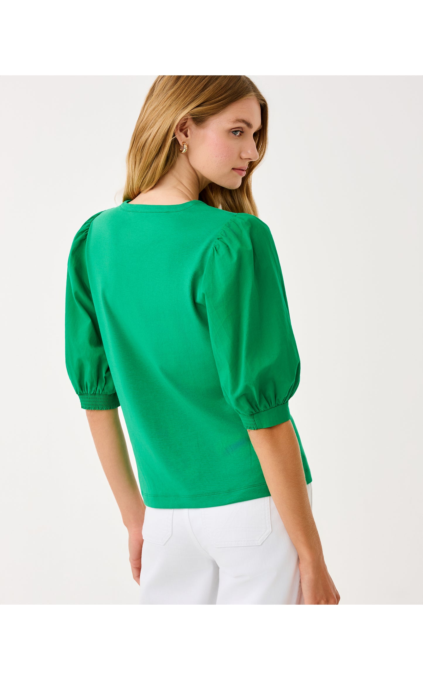Ronson Knit Top Bamboo Green