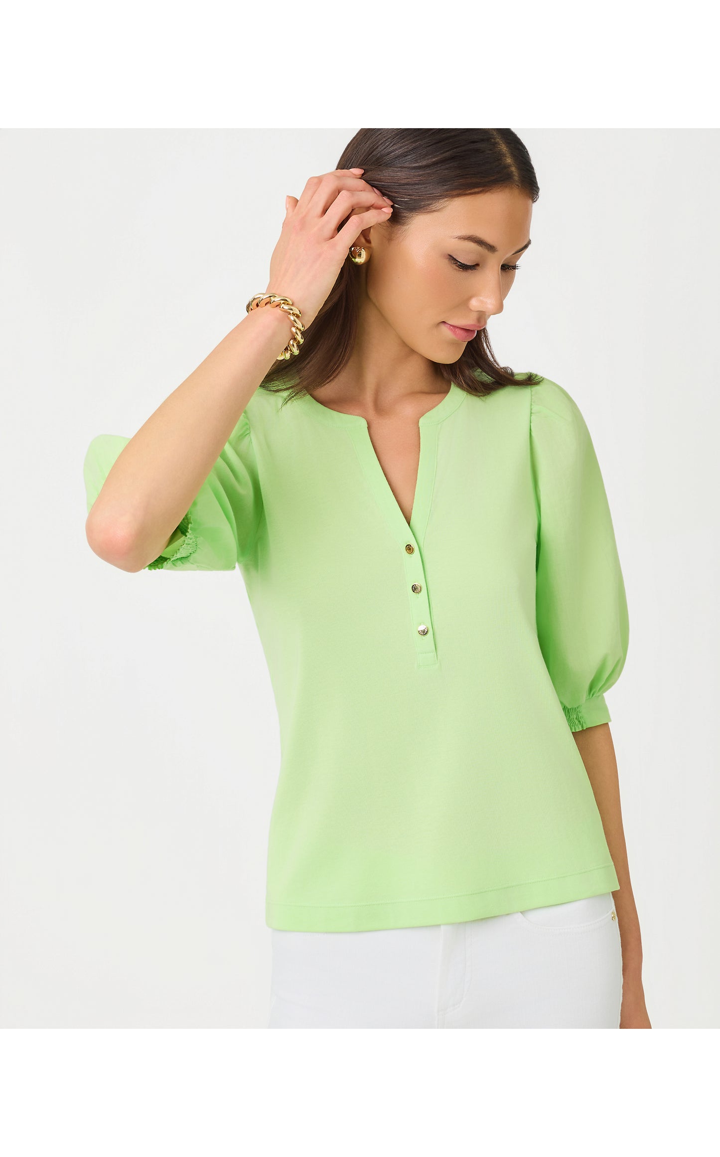 Ronson Knit Top Pistachio Macaron
