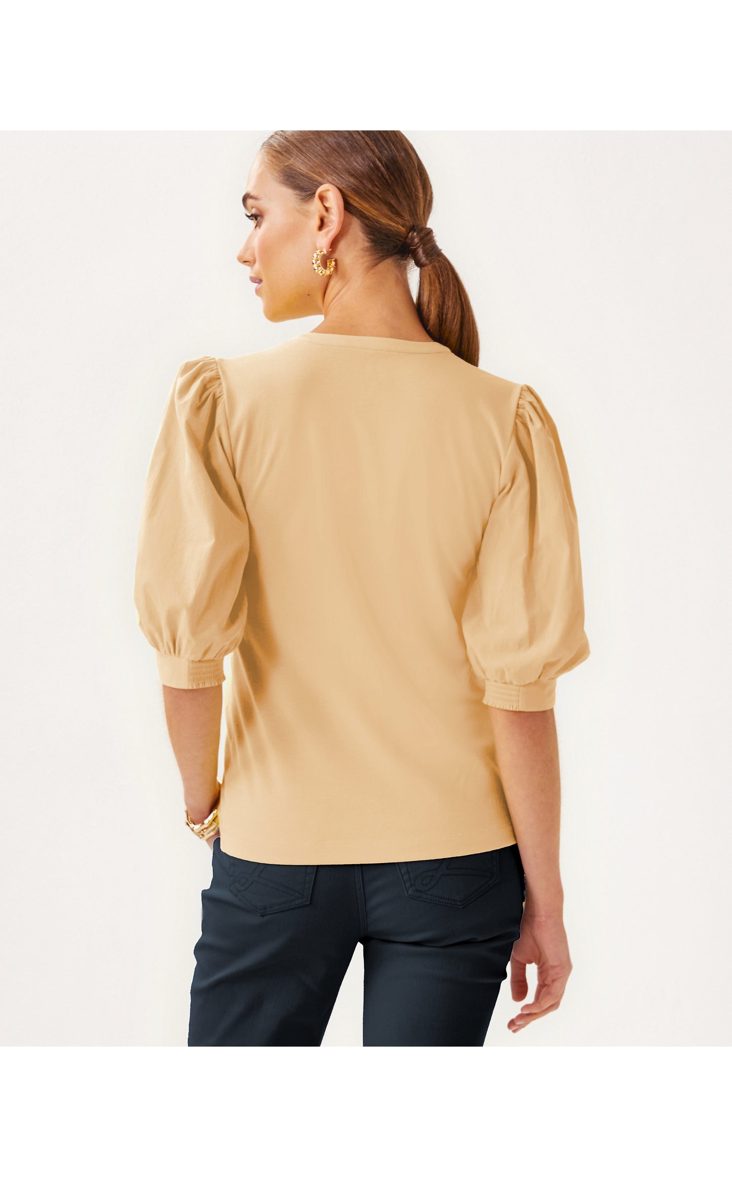 Ronson Knit Top Wicker Tan