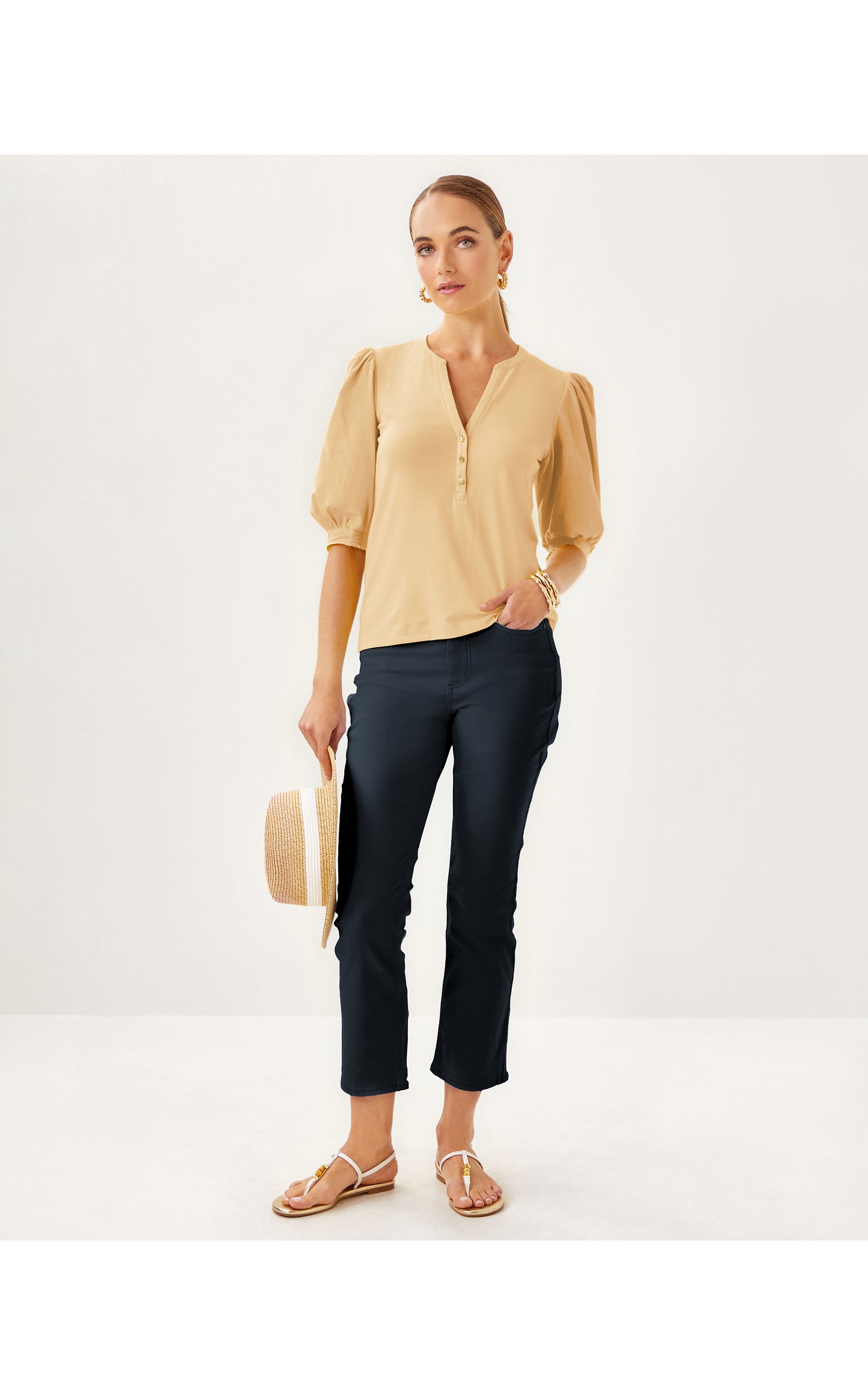 Ronson Knit Top Wicker Tan