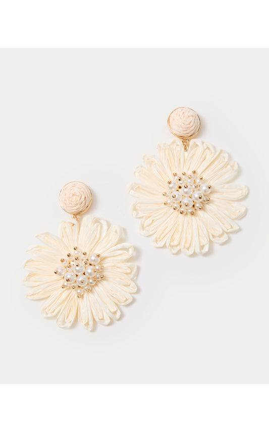 Bursting Blooms Earrings Coconut