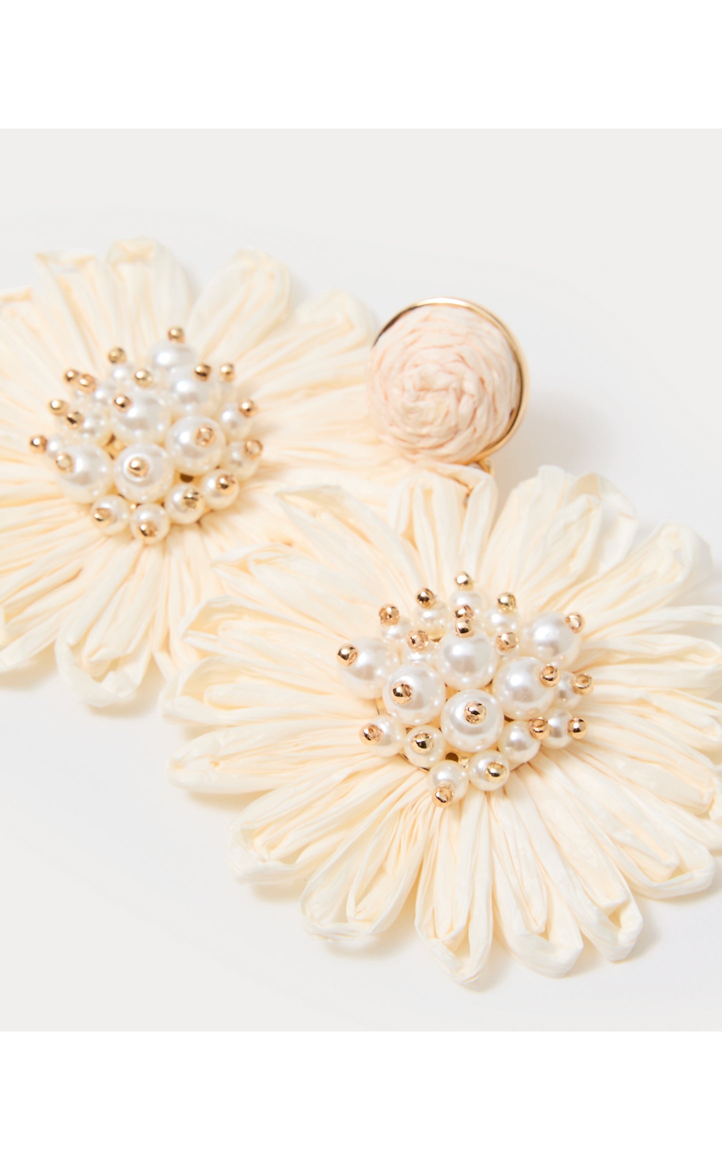 Bursting Blooms Earrings Coconut