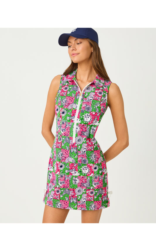 Kathy Bow Dress UPF 50+ Lil Chicken Check