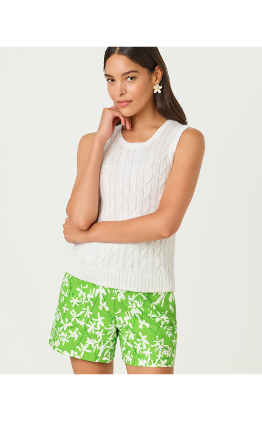 Sarissa Stretch Short Crocodile Green Liza