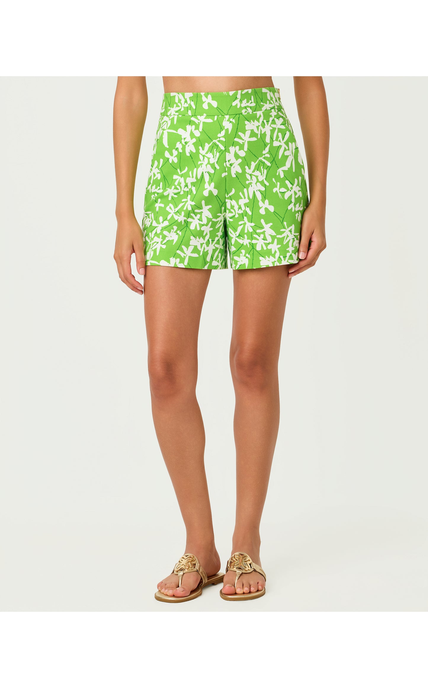 Sarissa Stretch Short Crocodile Green Liza