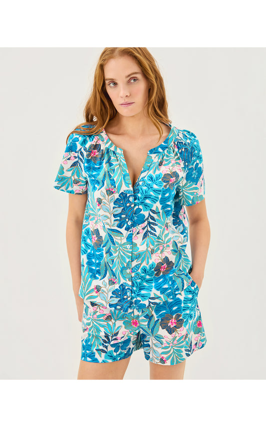 Abrianna PJ Woven Boxer Best Fronds Forever