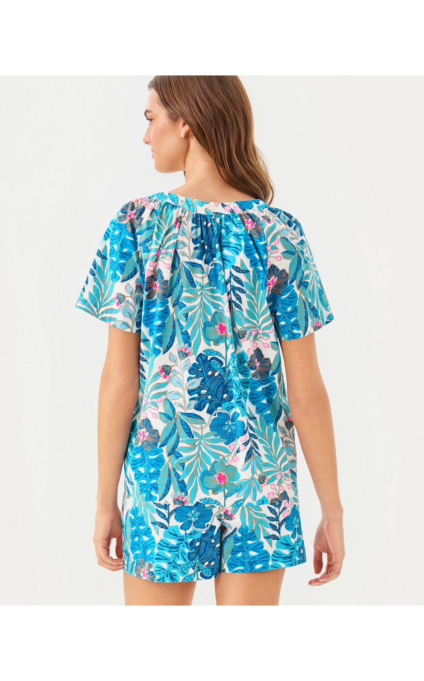 Abrianna PJ Woven Boxer Best Fronds Forever