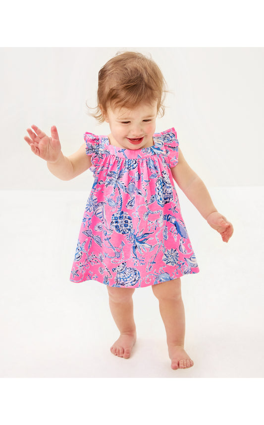 Plumeria Infant Dress Barefoot Beachcomber