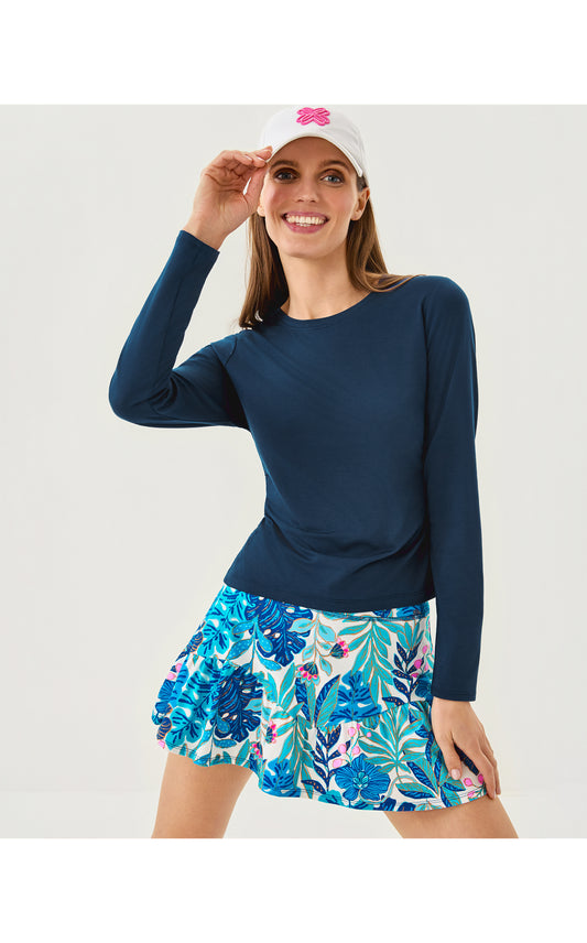 Heston Long Sleeve Tee UPF 50+ Low Tide Navy