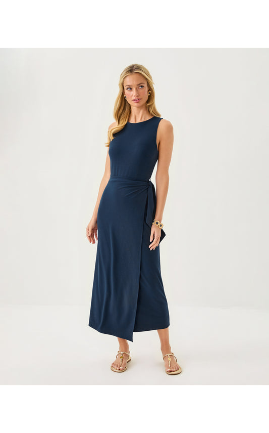 Estela Midi Dress Low Tide Navy