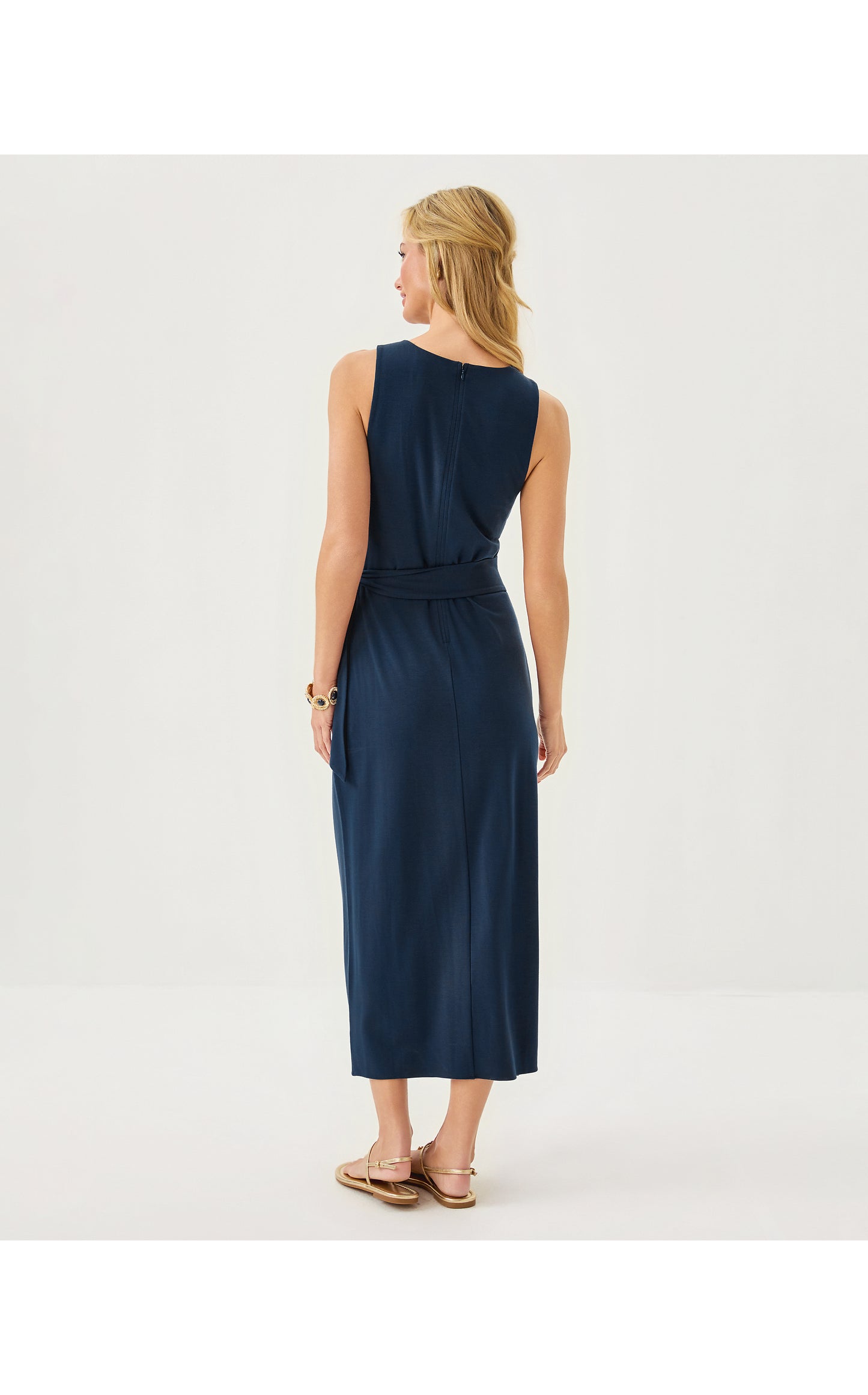Estela Midi Dress Low Tide Navy