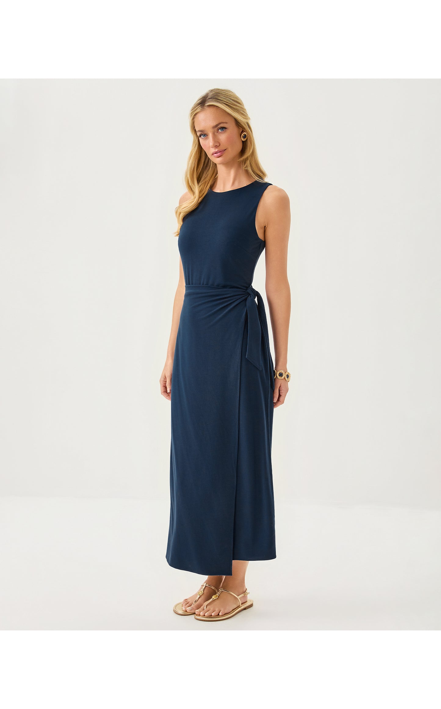 Estela Midi Dress Low Tide Navy