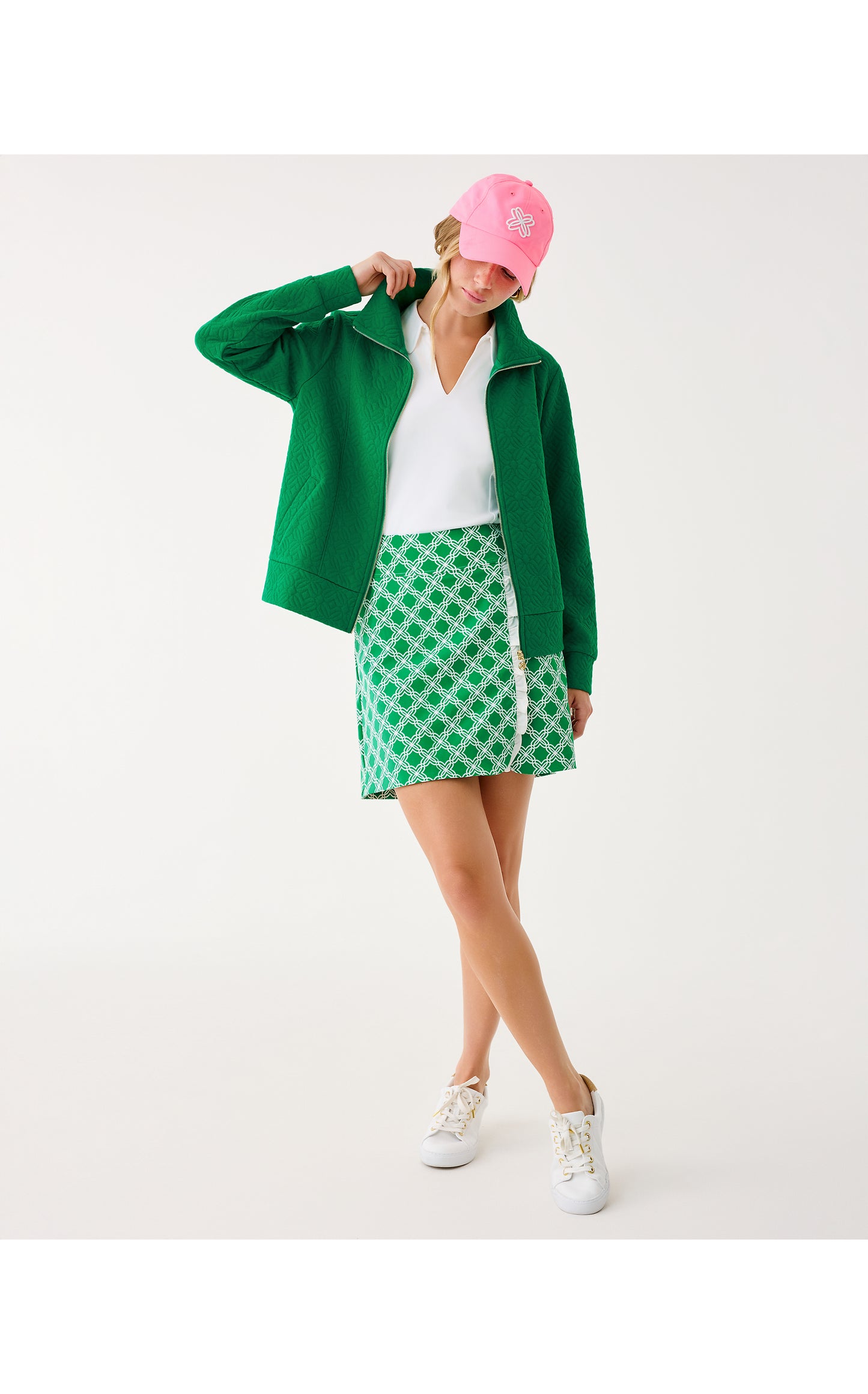 Eleni Zip-Up Bamboo Green