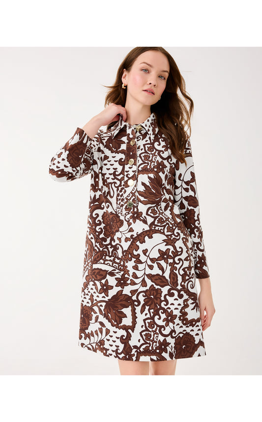 Gabi Dress Beachcomber Brown Spicy Socialite