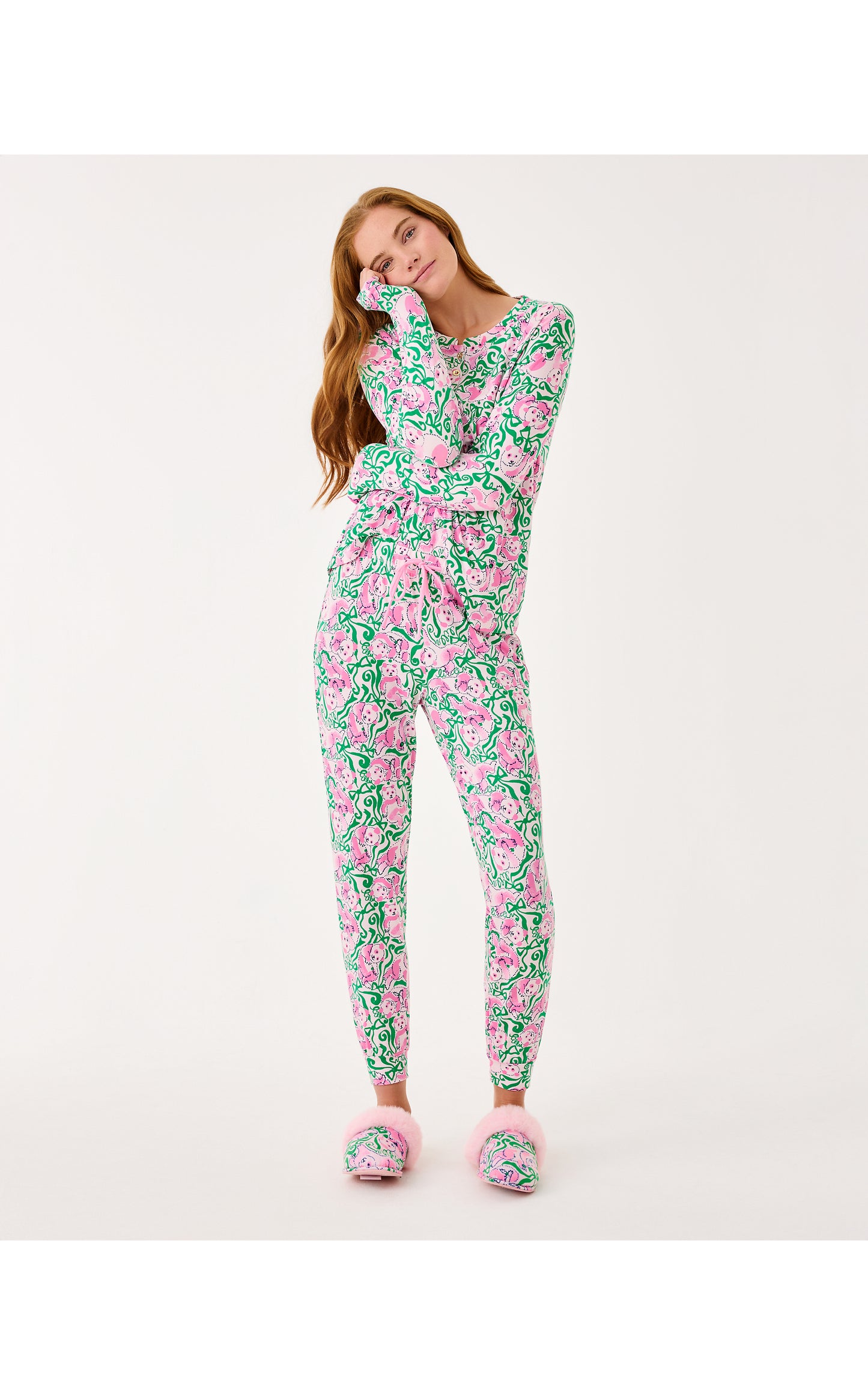 Jeffers PJ Pant Panda N Bows