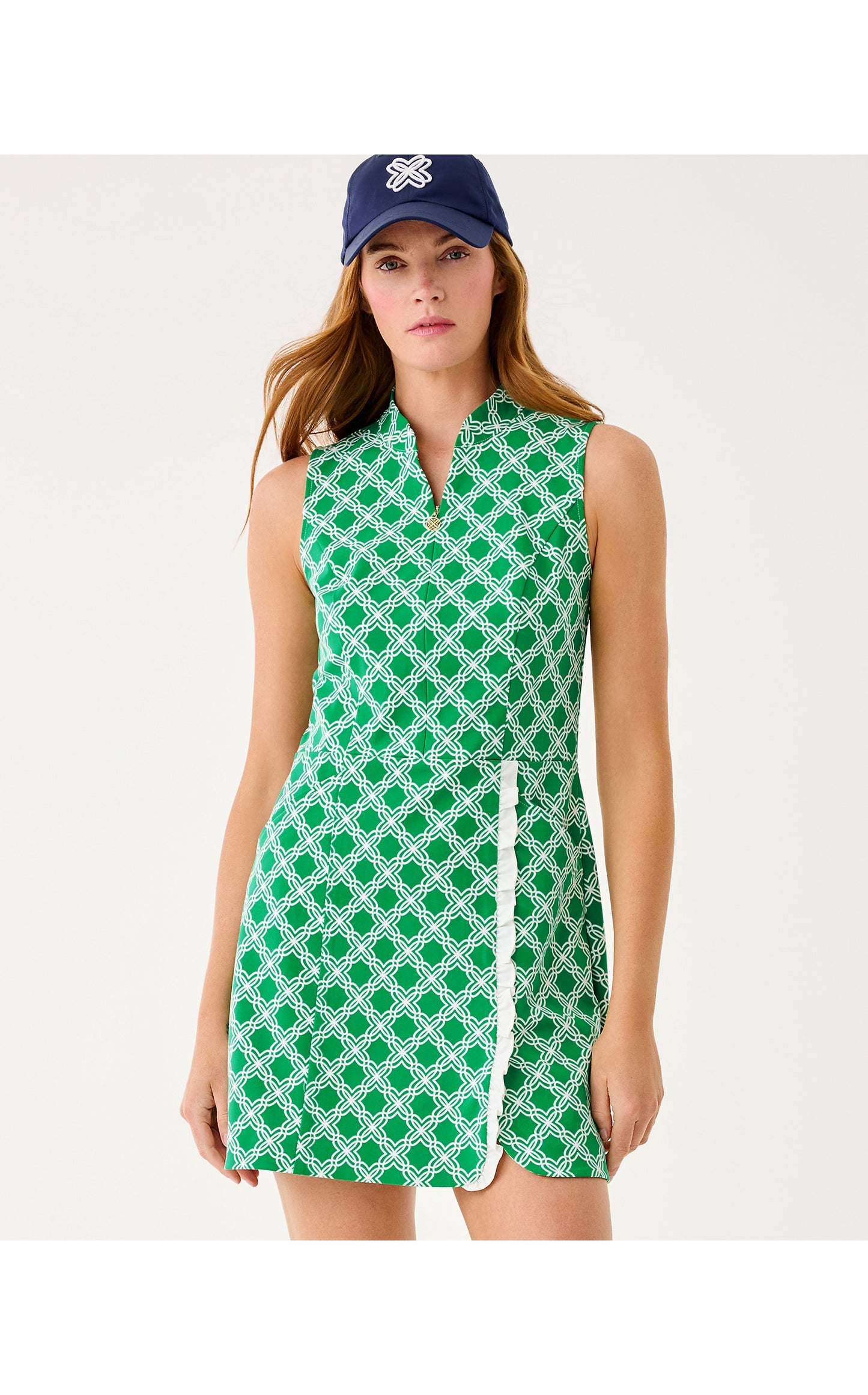 Catarina Ruffle Dress UPF 50+ Bamboo Green