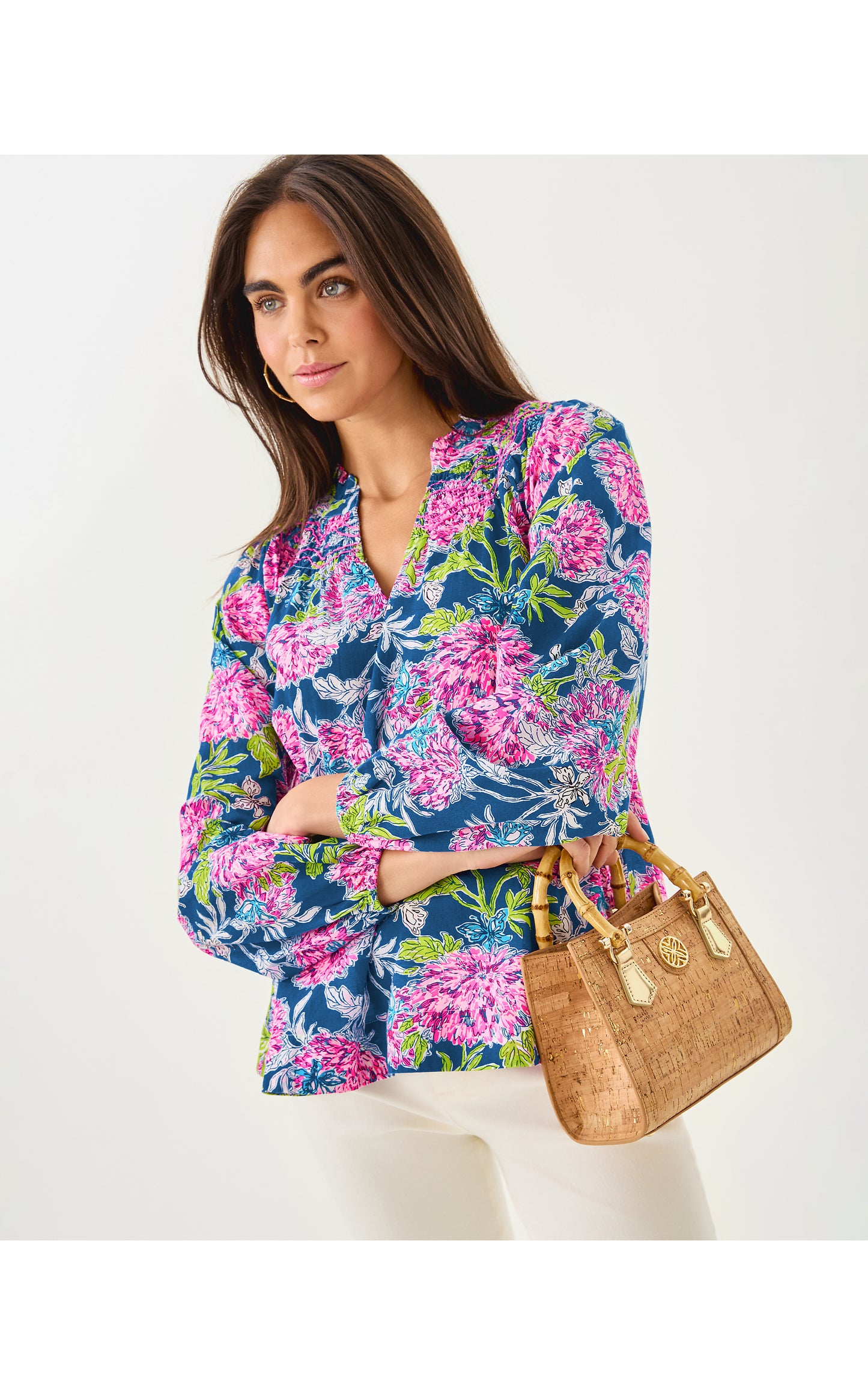 Lourdes Long Sleeve Top Dahlia Licious