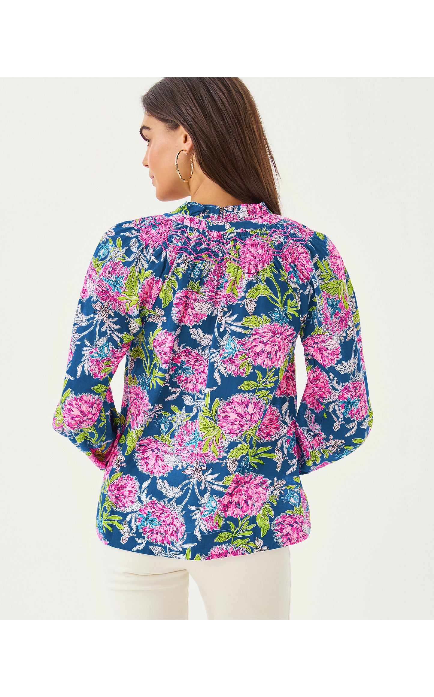 Lourdes Long Sleeve Top Dahlia Licious