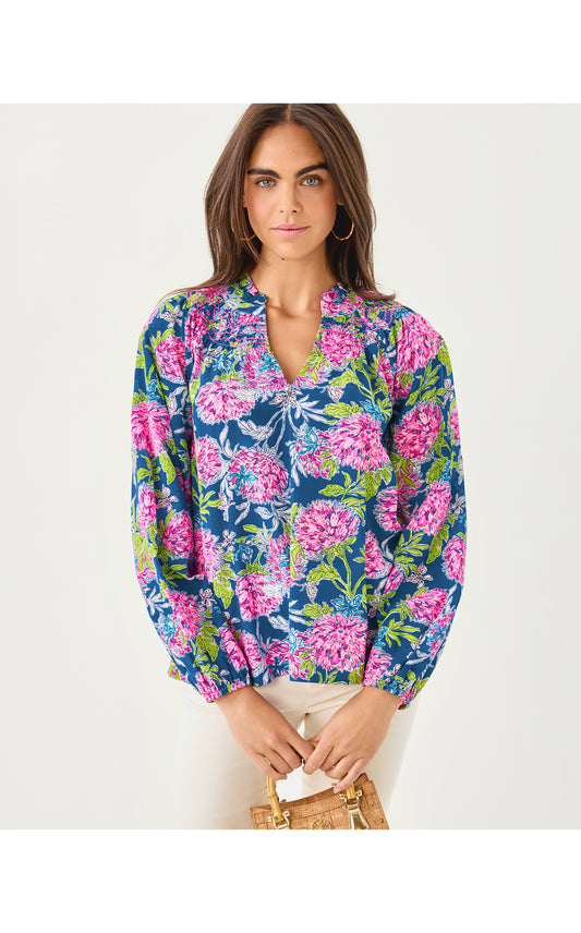 Lourdes Long Sleeve Top Dahlia Licious
