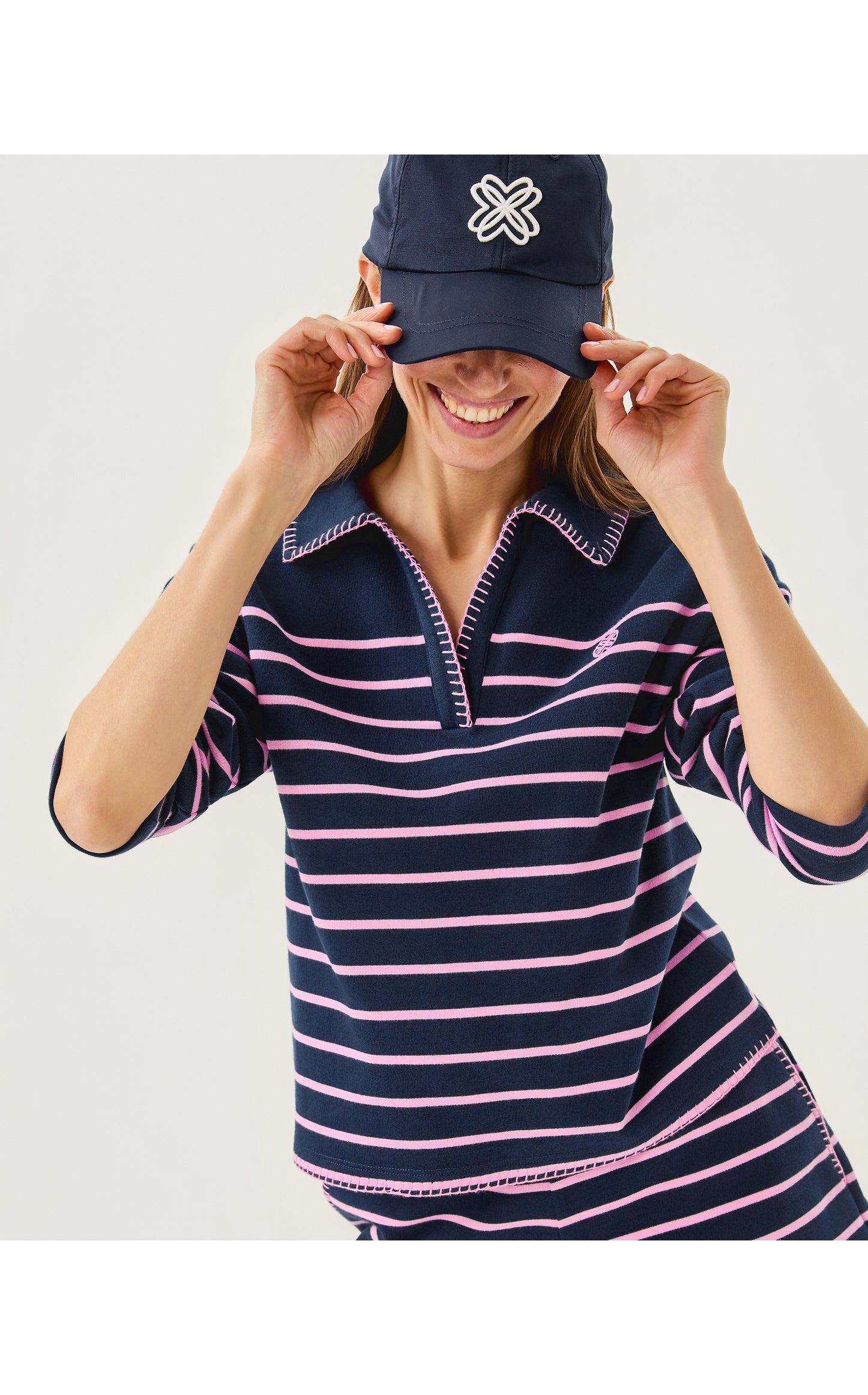 Corvaya Pullover Low Tide Navy Legacy Stripe