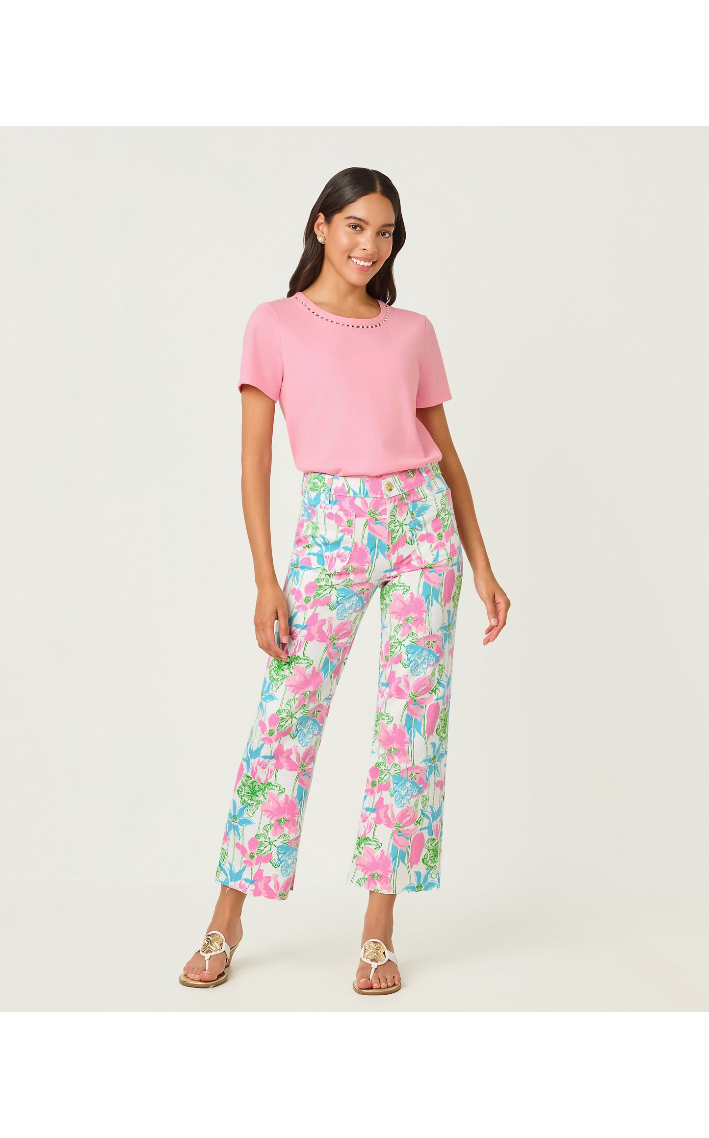 Harleen High Rise Crop Jean Viney Liney