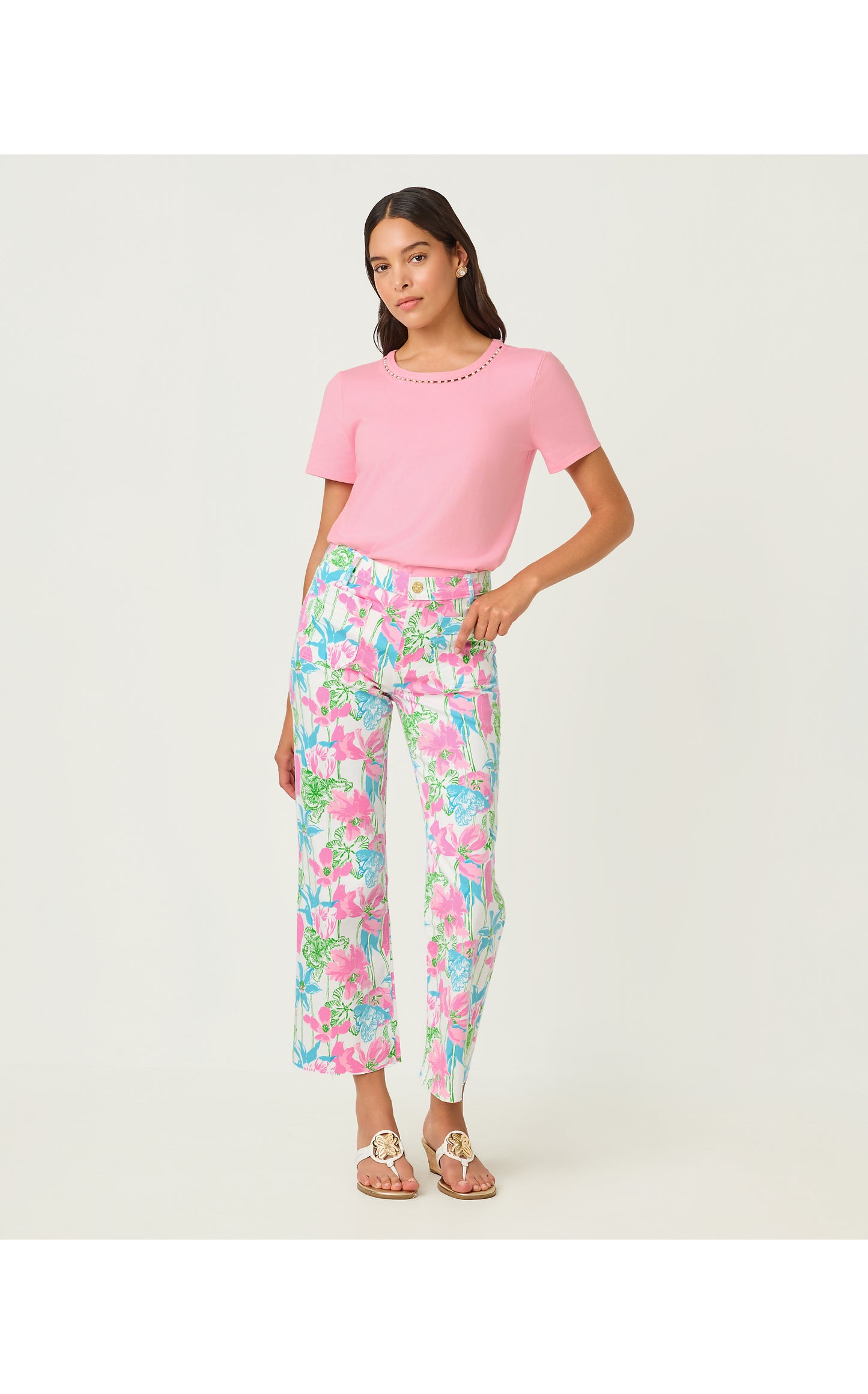 Harleen High Rise Crop Jean Viney Liney