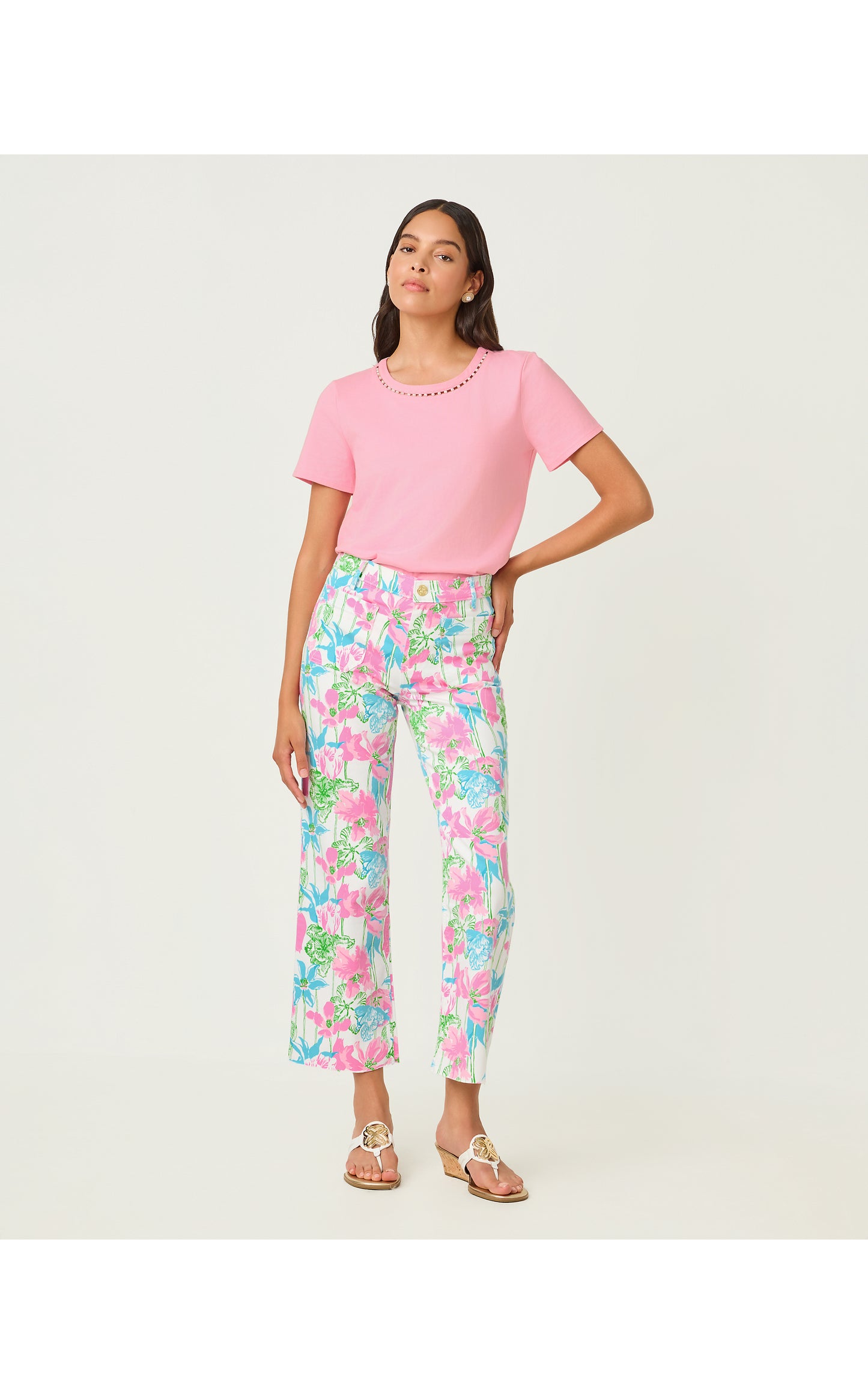 Harleen High Rise Crop Jean Viney Liney